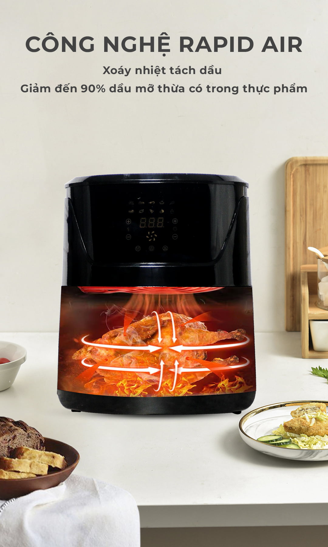 [HÀNG TRƯNG BÀY] Nồi Chiên Không Dầu MAGIC Eco AC-121 | MAGIC Vietnam 9