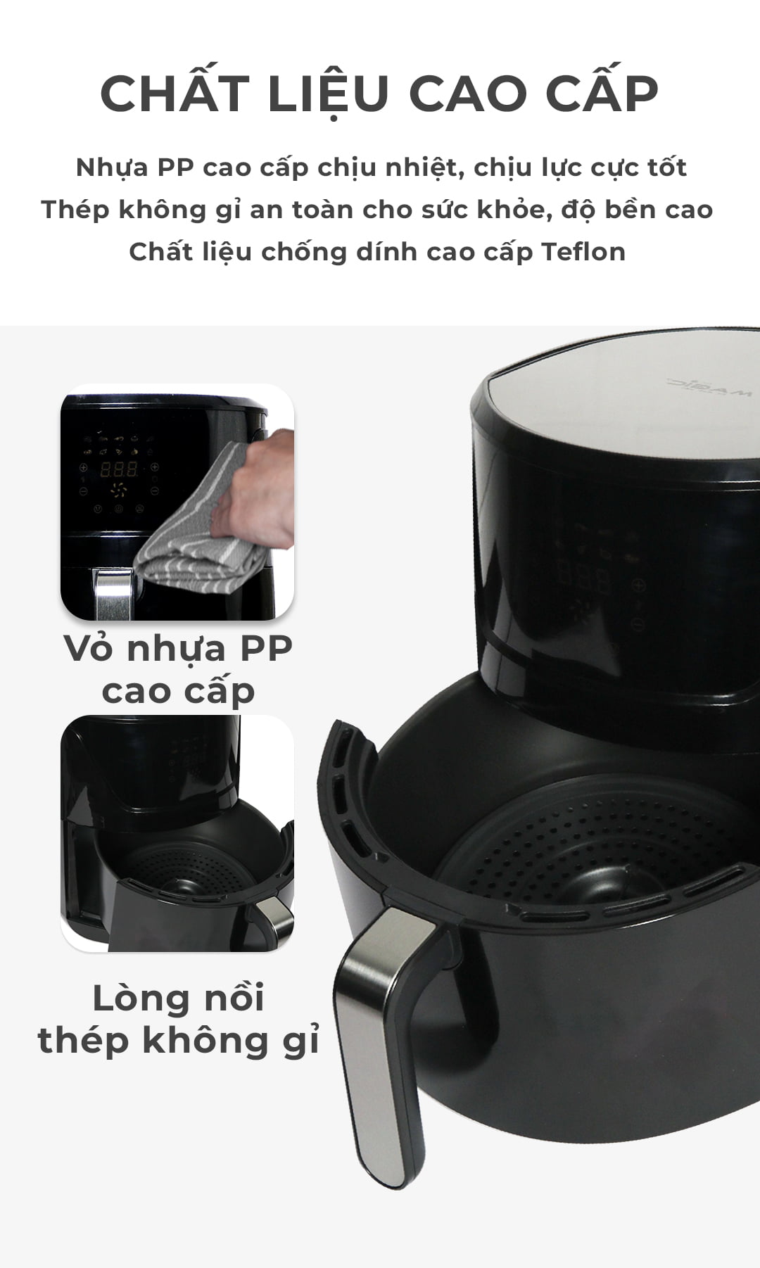 [HÀNG TRƯNG BÀY] Nồi Chiên Không Dầu MAGIC Eco AC-121 | MAGIC Vietnam 12