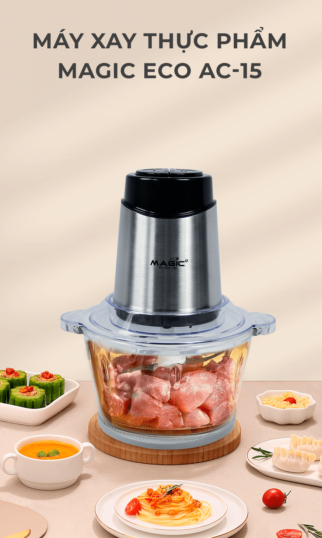 Máy xay thực phẩm Magic Eco Ac-15