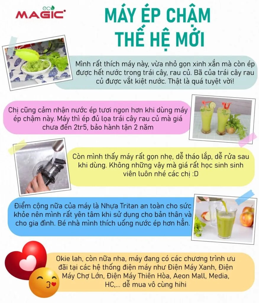 GIÁ MÁY ÉP CHẬM THẾ HỆ MỚI MAGIC ECO 4