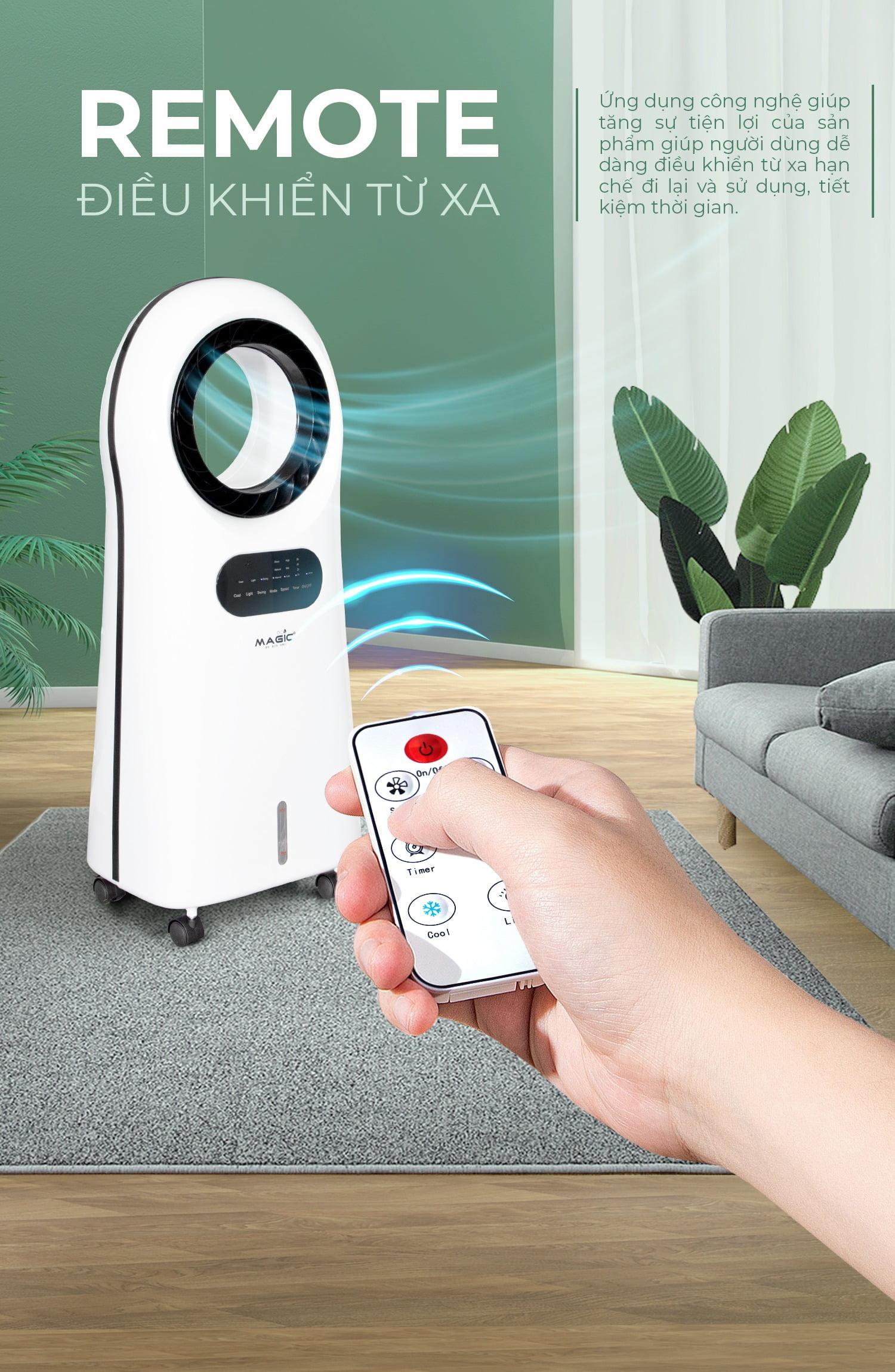 Quạt không cánh làm mát không khí Magic AC-301