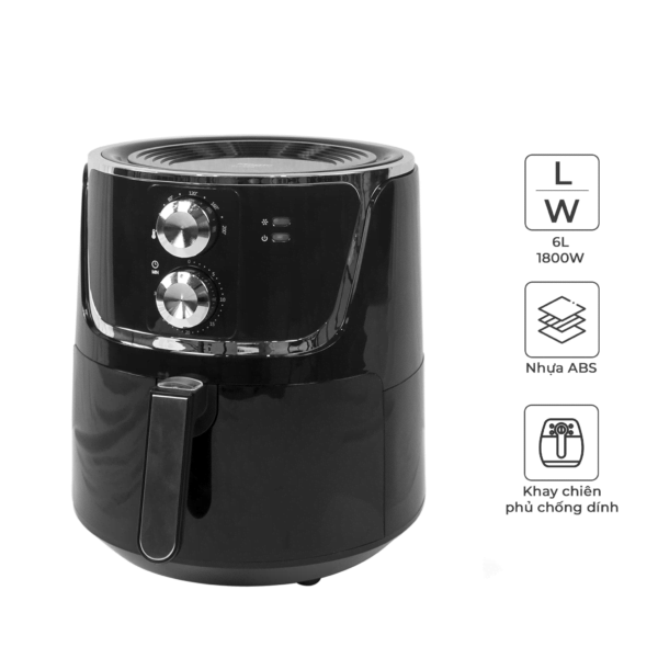 Nồi chiên không dầu Magic Korea A-801 Màu đen