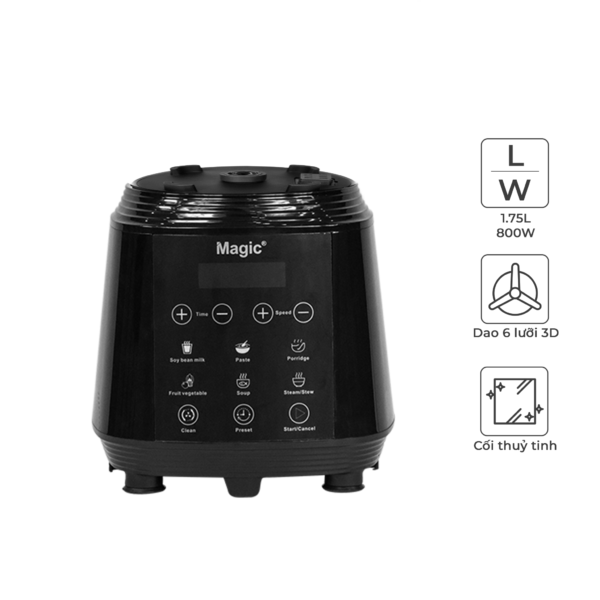 [HÀNG TRƯNG BÀY] Máy Làm Sữa Hạt Đa Năng Magic Korea A-96 (đen) | MAGIC Vietnam 3