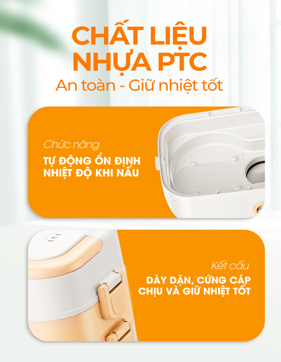 Hộp nấu và hâm nóng thức ăn hai tầng Magic Korea A-09 | MAGIC Vietnam 4
