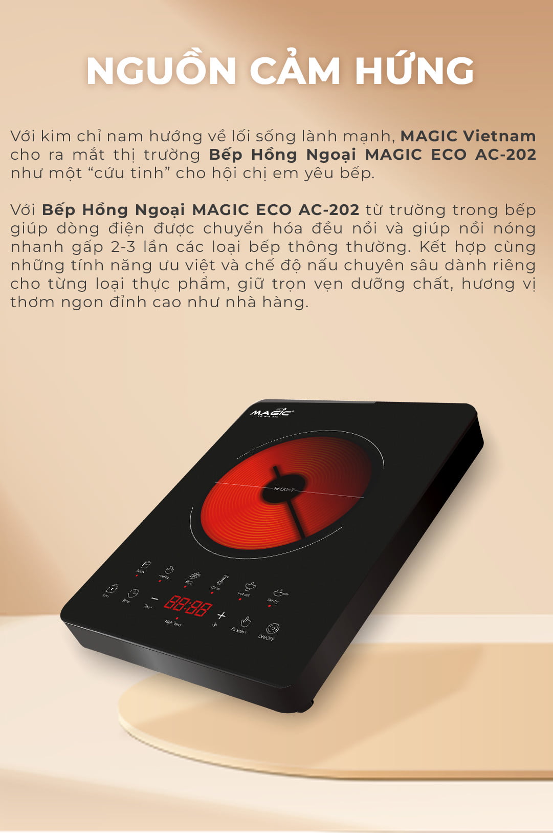 Bếp Hồng Ngoại MAGIC Eco AC-202 | MAGIC Vietnam 9