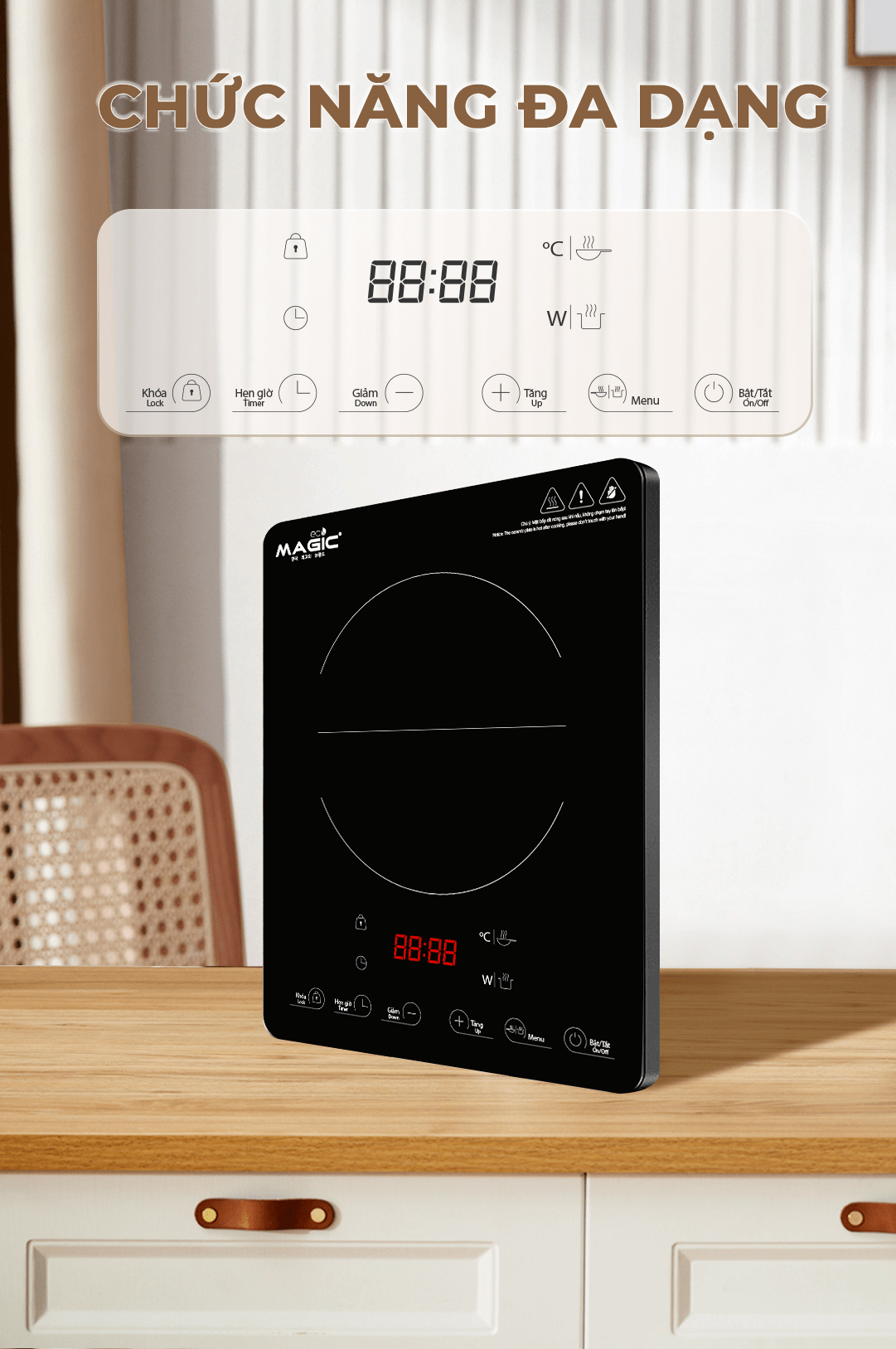 Bếp Điện Từ MAGIC Eco AC-201 | MAGIC Vietnam 6 Bếp điện từ Magic Eco AC-201 Magic Vietnam