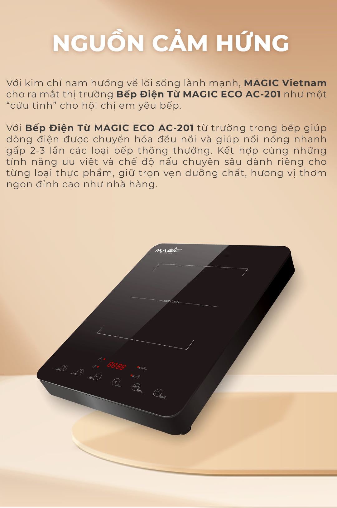 Bếp Điện Từ MAGIC Eco AC-201 | MAGIC Vietnam 5 bếp điện từ MAGIC Eco AC-201_MAGIC Vietnam