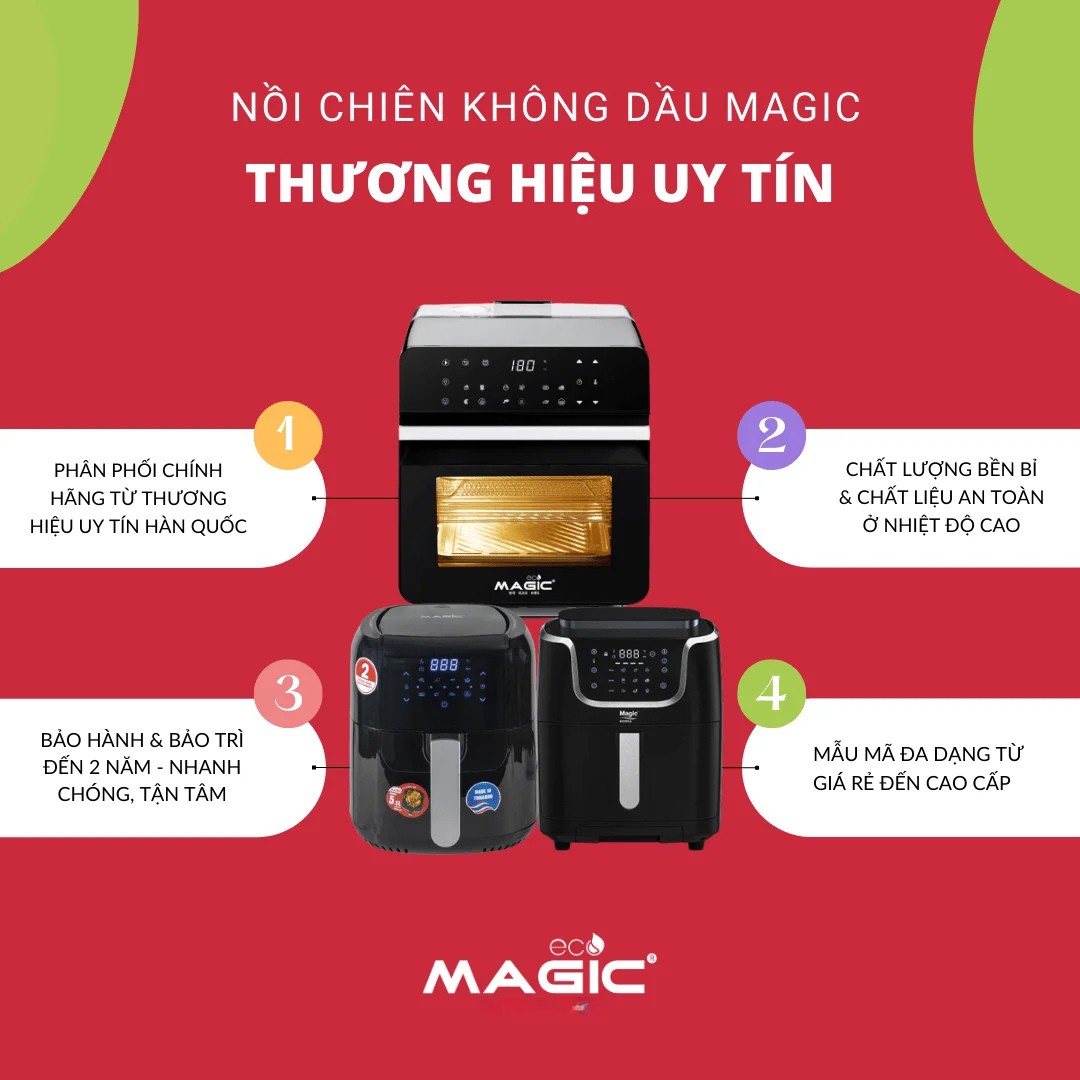 Nồi Chiên Không Dầu Magic Tốt Không? Top 7 Sản Phẩm Bán Chạy 2