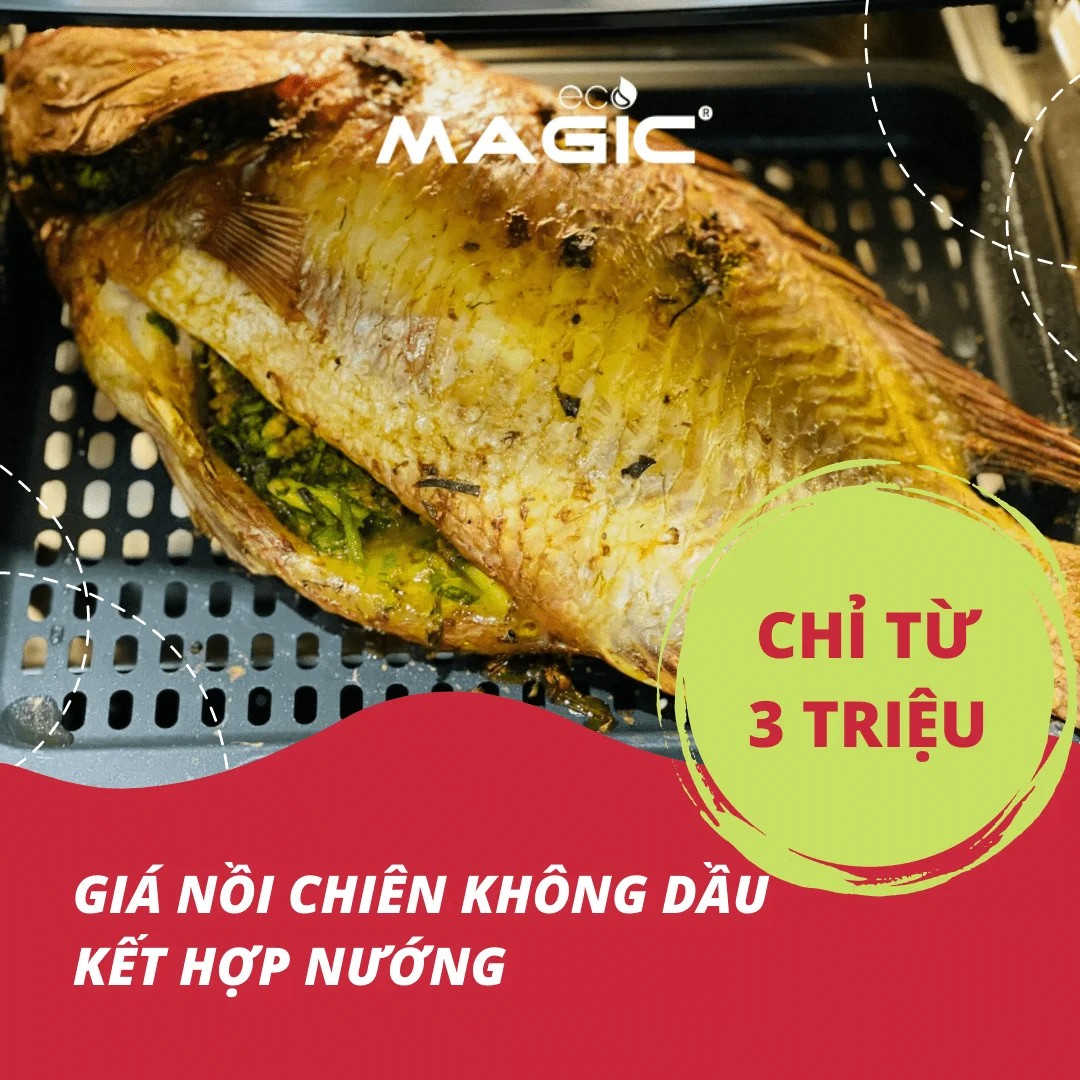 Nồi Chiên Không Dầu Kết Hợp Nướng Là Gì: Ưu Điểm, Cách Dùng, Giá 5