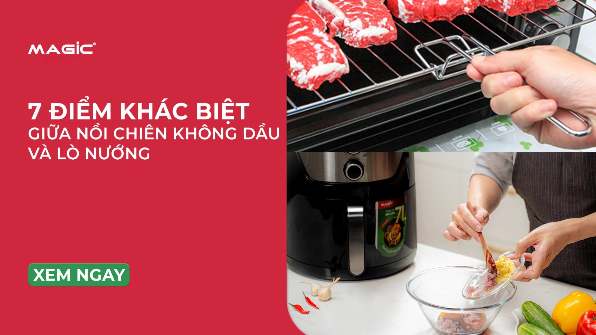 7 Điểm Khác Biệt Giữa Nồi Chiên Không Dầu Và Lò Nướng 1