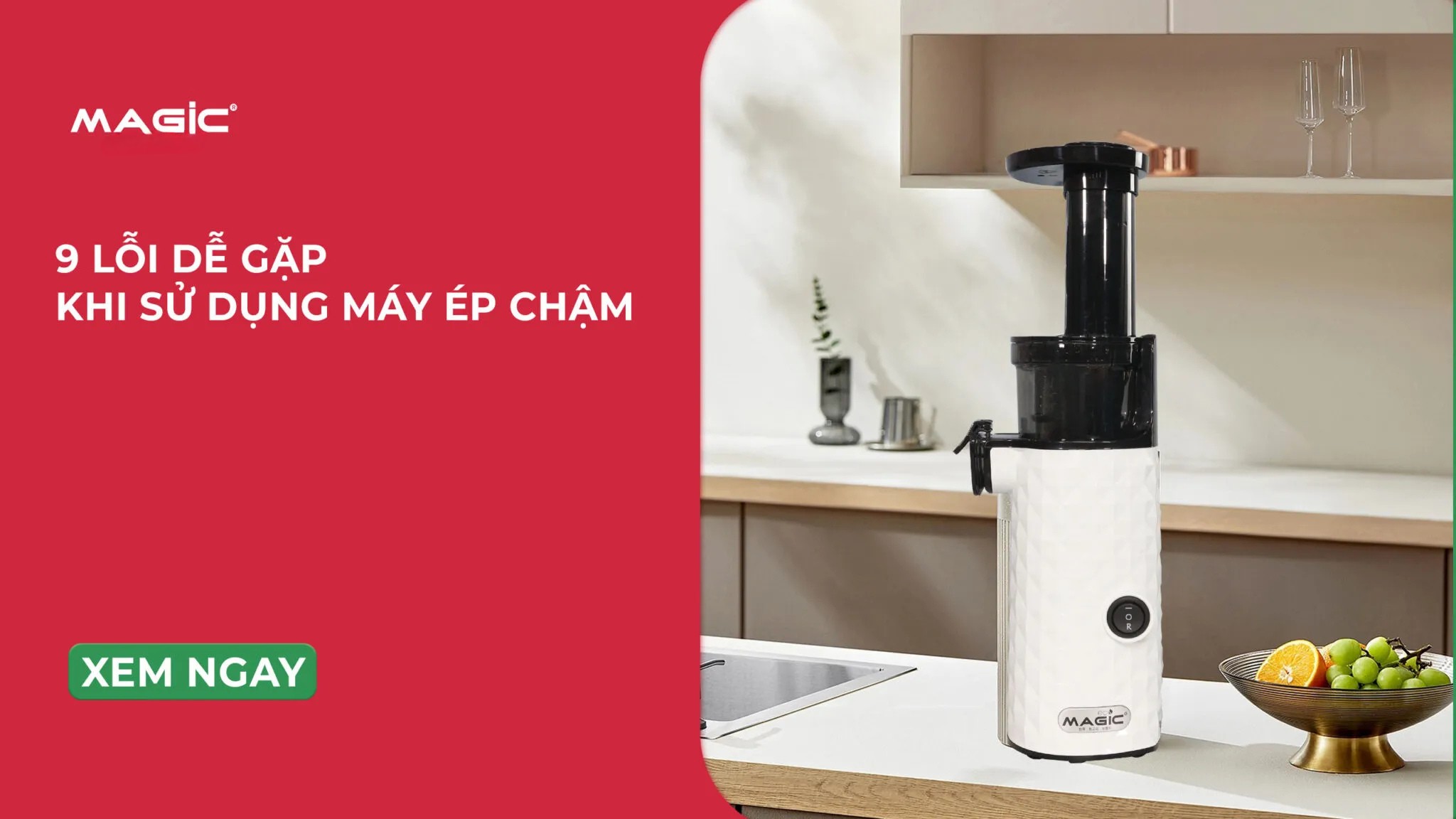 9 Lỗi Dễ Gặp Khi Sử Dụng Máy Ép Chậm Tại Nhà 1