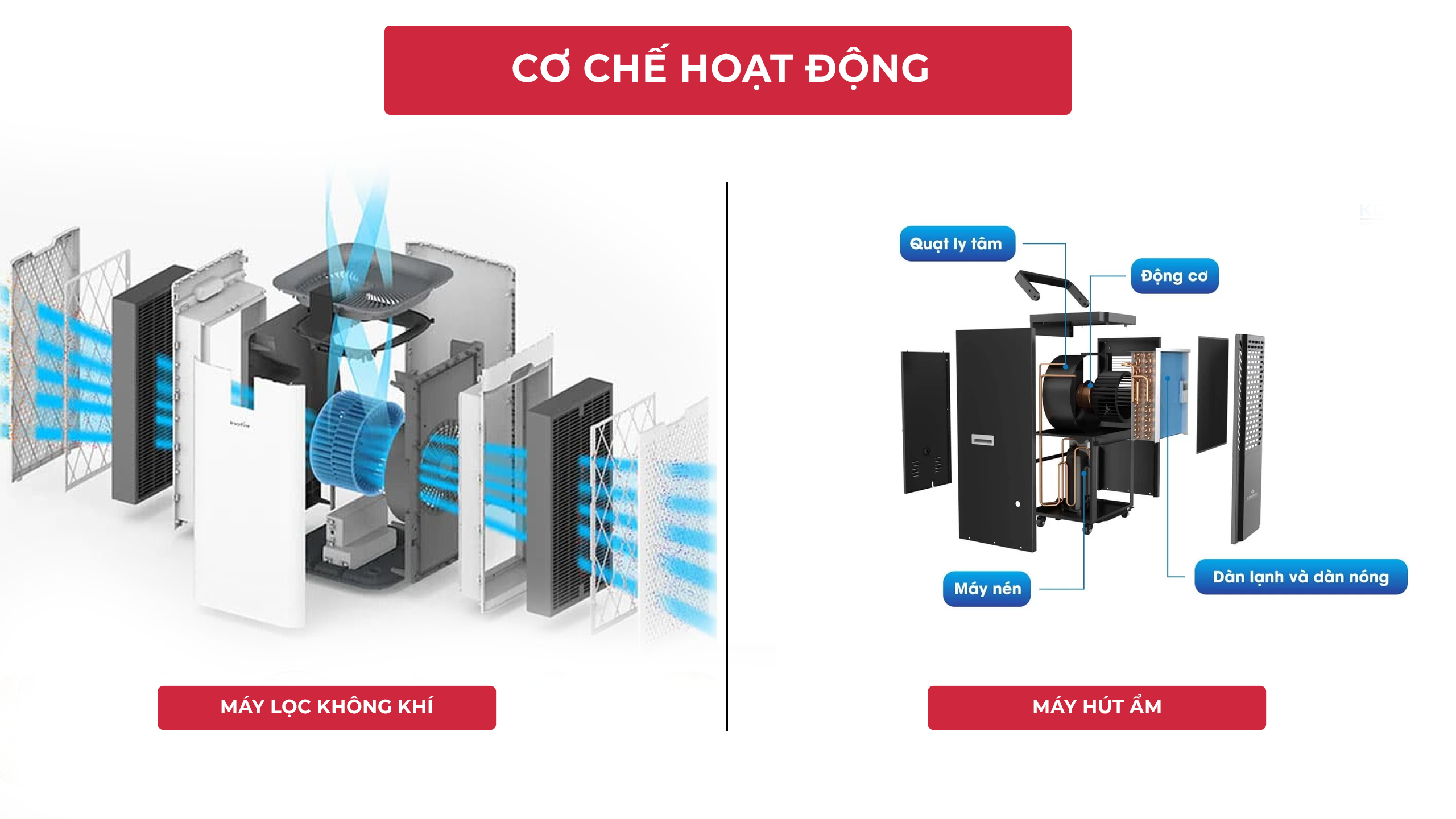 Máy Lọc Không Khí Và Máy Hút Ẩm Không Khí: Nên Mua Loại Nào 2 máy lọc không khí và máy hút ẩm