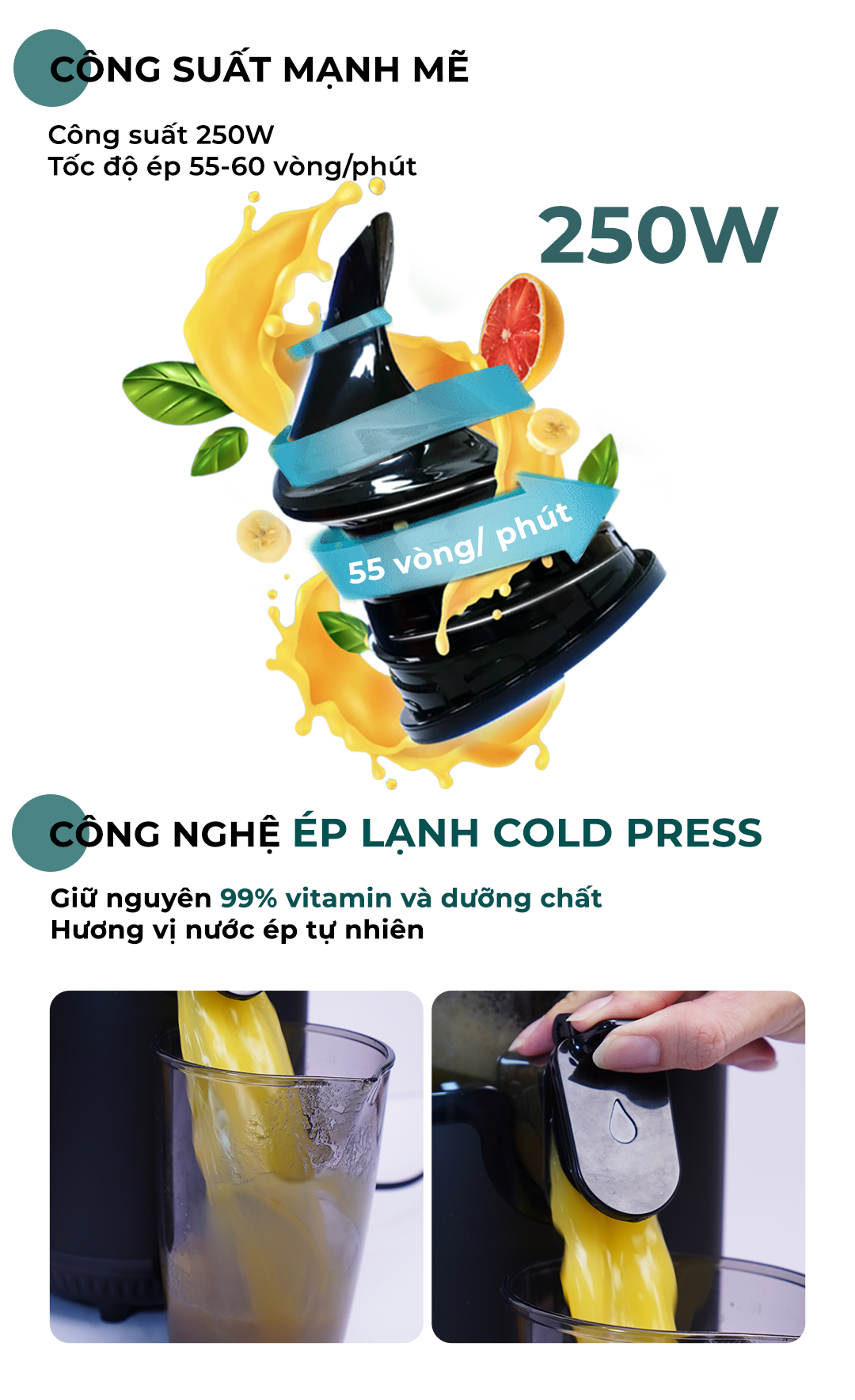 Máy Ép Chậm Miệng Rộng MAGIC Eco AC-144 21