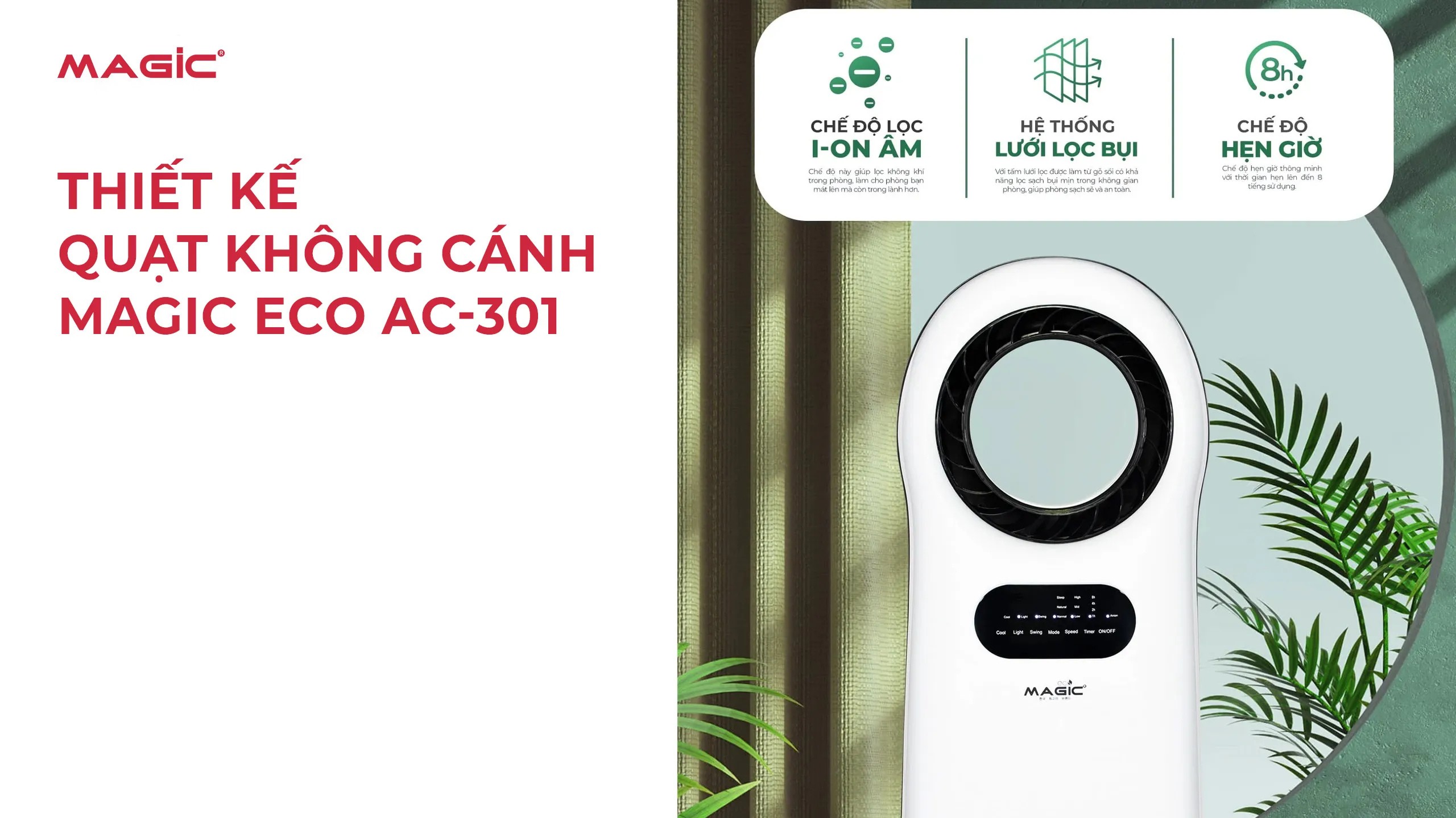 Review Quạt Không Cánh Magic Eco AC-301 2