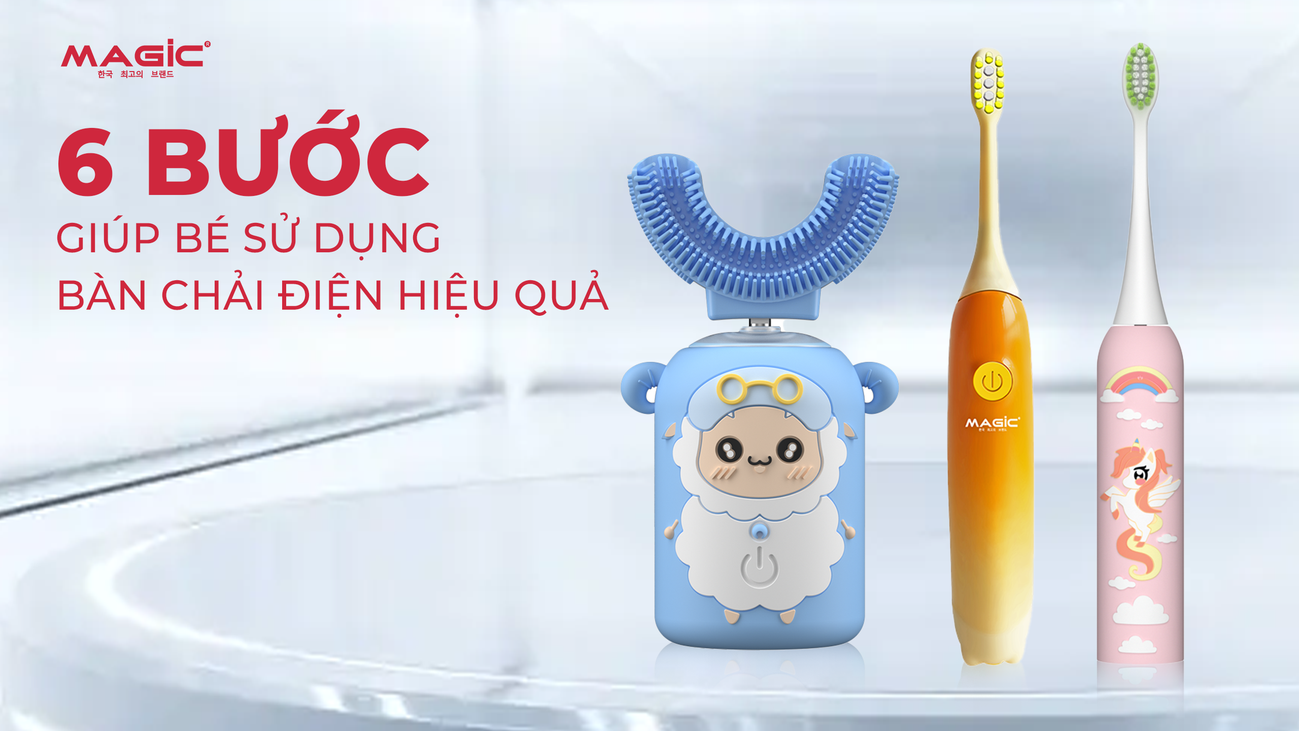 Có Nên Cho Con Dùng Bàn Chải Điện Cho Trẻ Em Không? 3 Minh họa 6 bước giúp bé sử dụng bàn chải điện hiệu quả