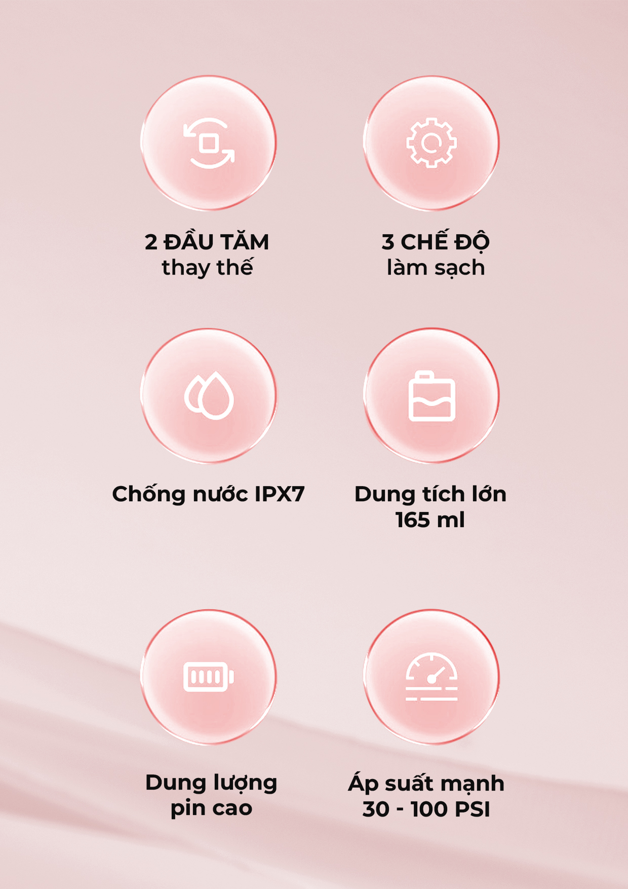 Tăm Nước MAGIC Eco PRO-83 Hồng 7