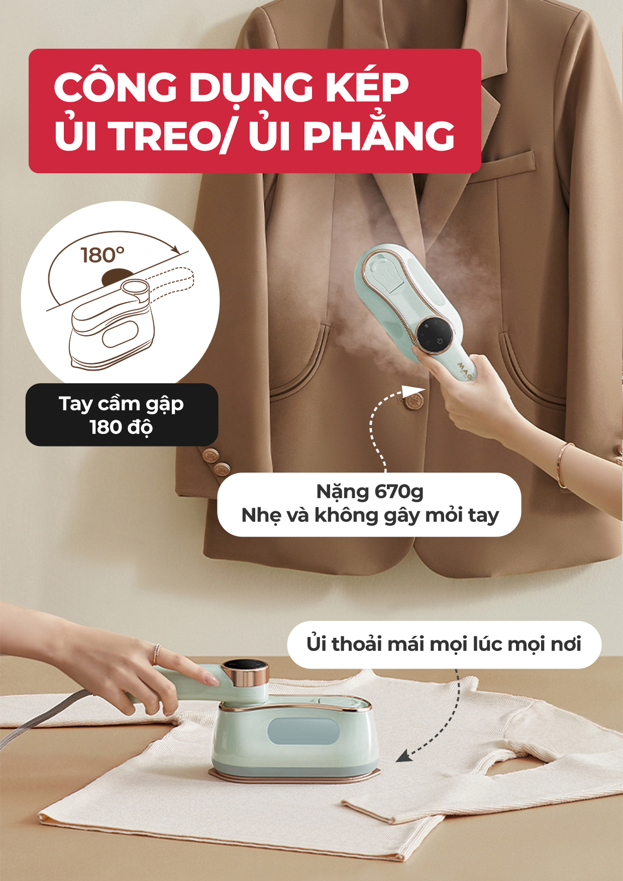 [KHÁCH HÀNG THÂN THIẾT] Bàn Ủi MAGIC Eco AC-350 20