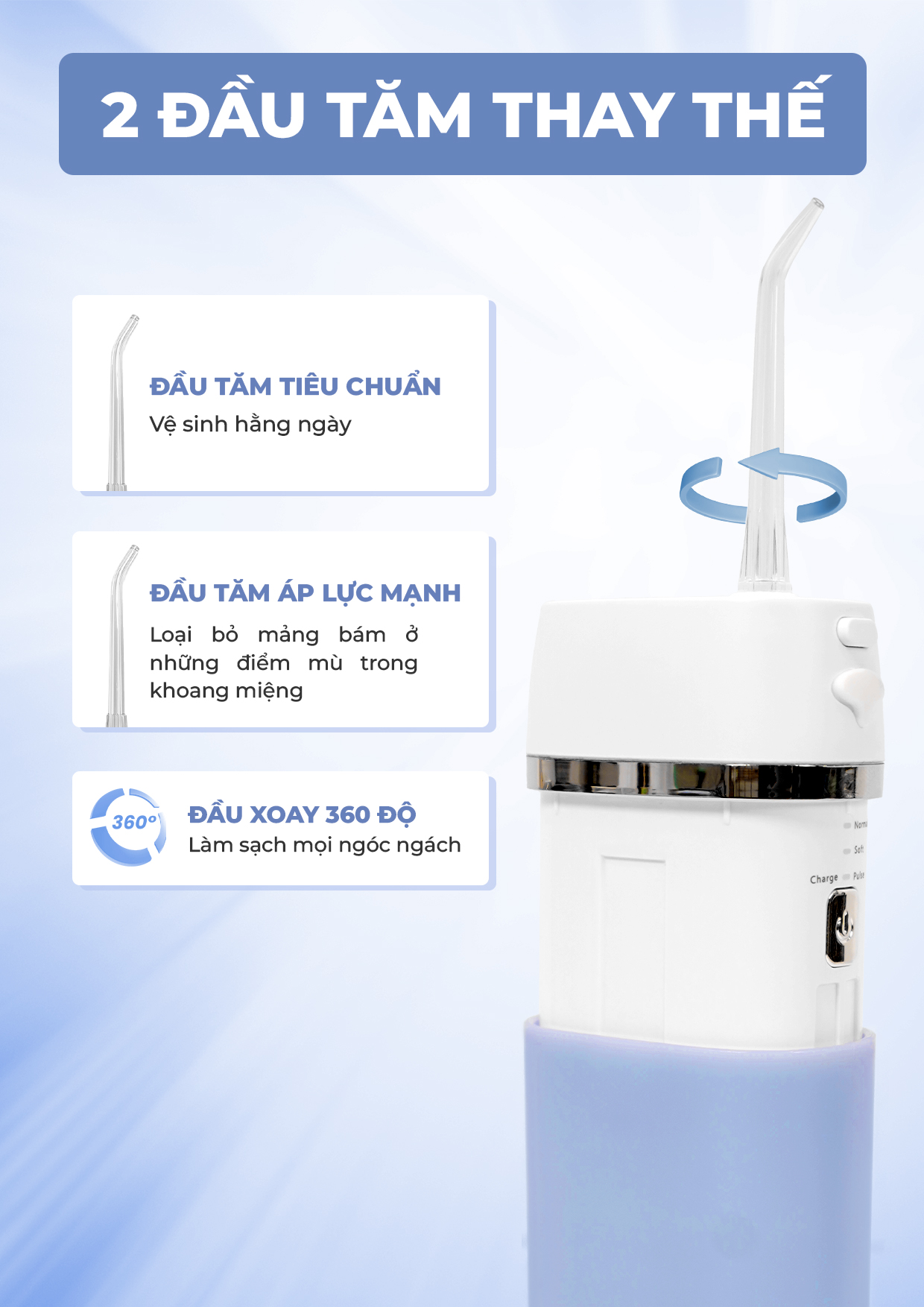 Tăm Nước MAGIC Eco PRO-83 Xanh 8 Tăm Nước MAGIC Eco PRO-83 Xanh 12