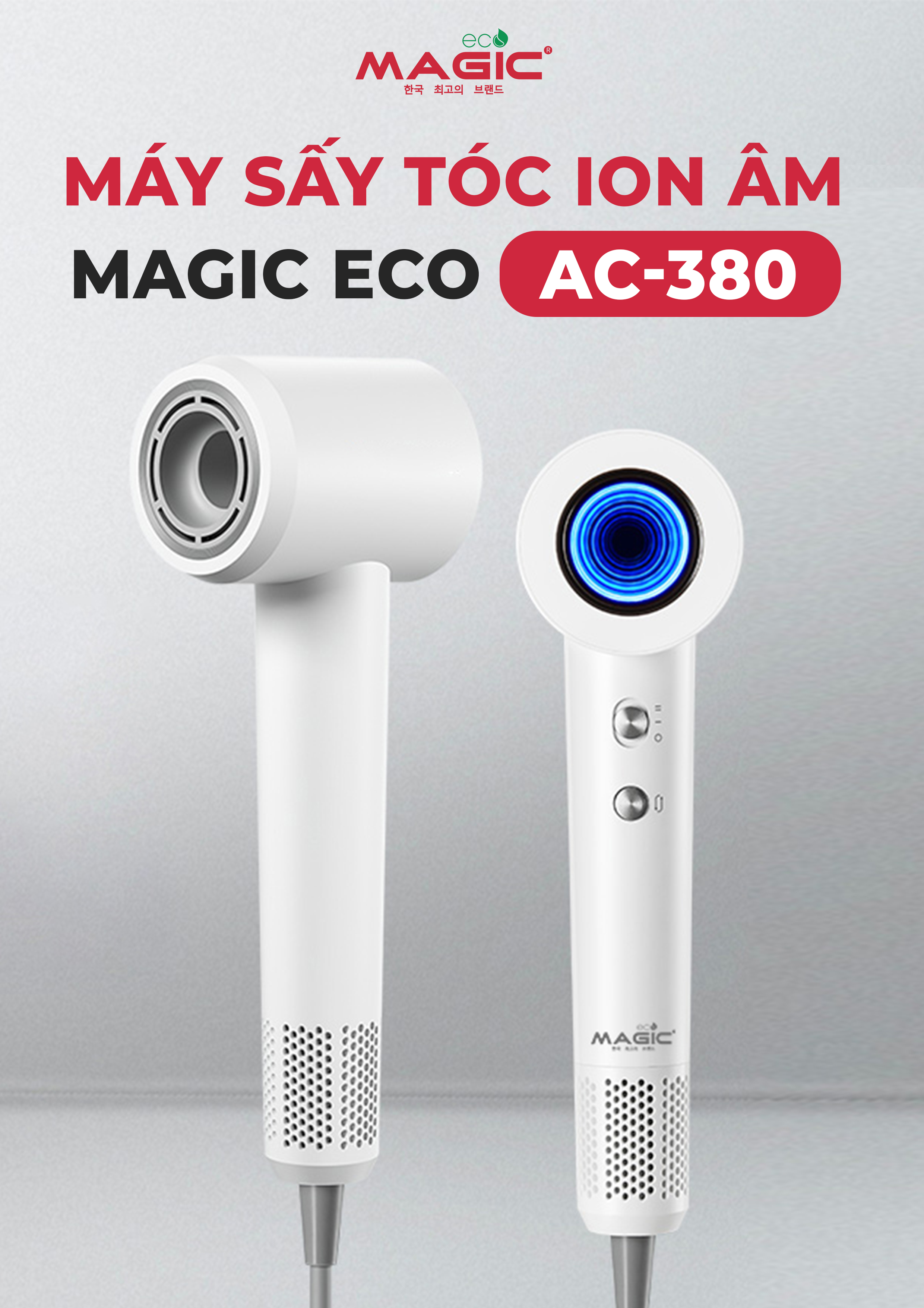 Máy Sấy Tóc Ion Âm MAGIC Eco AC-380 3 Máy Sấy Tóc Ion Âm MAGIC Eco AC-380 6