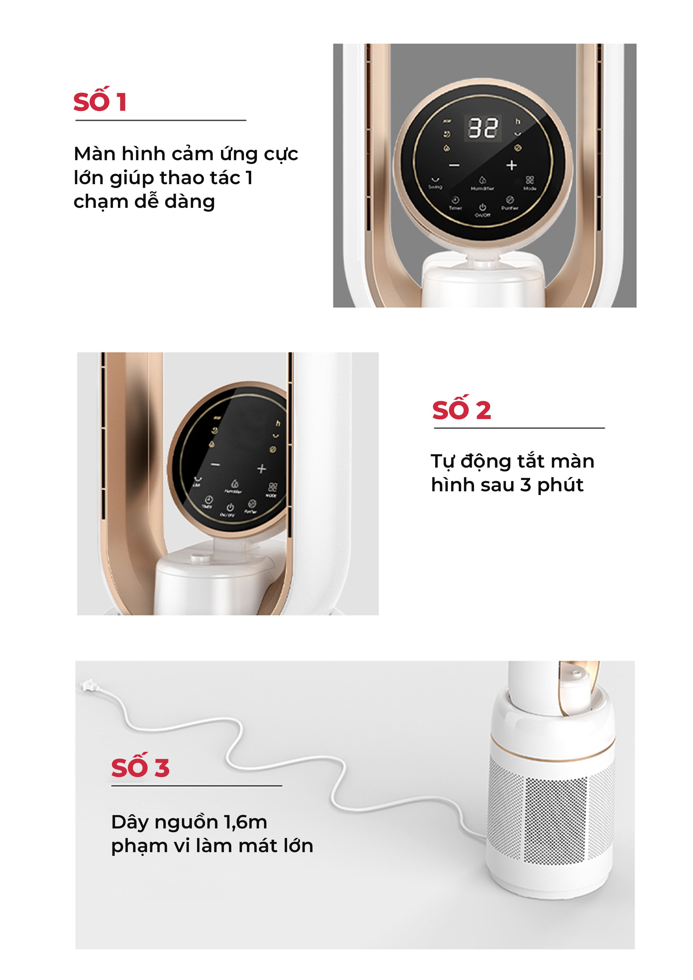 [KHÁCH HÀNG THÂN THIẾT] Quạt Không Cánh - Kết Hợp Lọc Không Khí MAGIC Eco AC-306 22