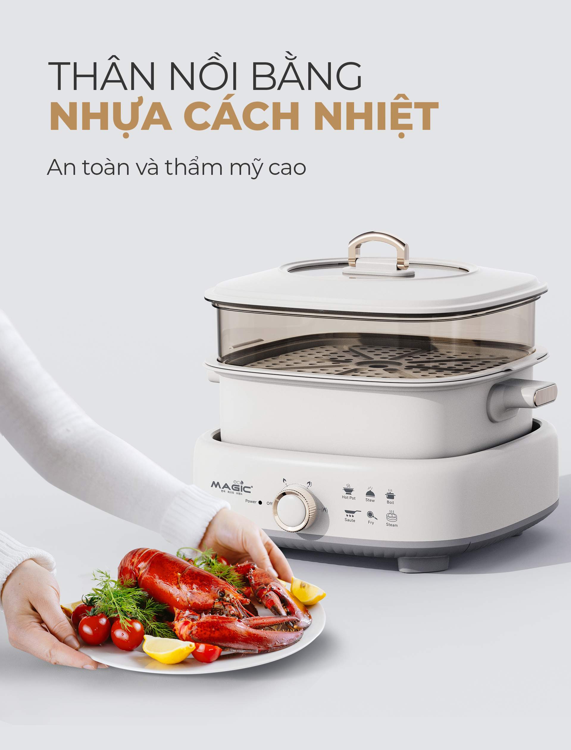 Nồi Hấp Lẩu MAGIC Eco AC-281 25