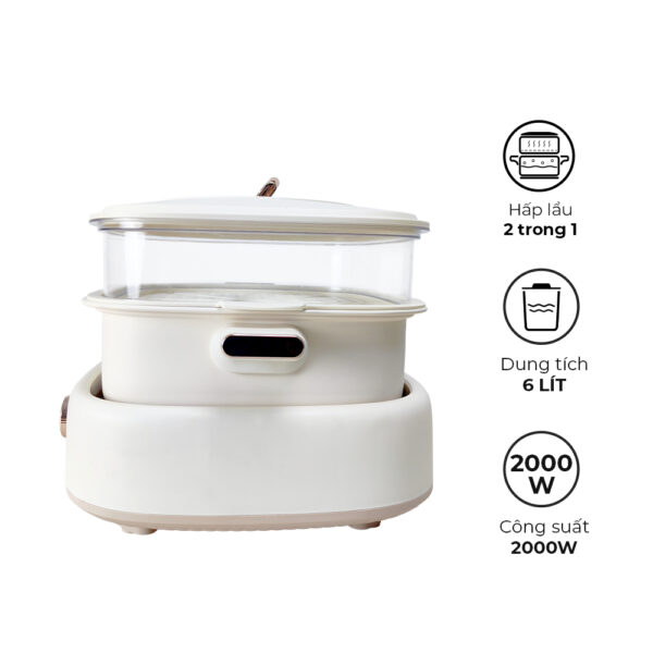 [KHÁCH HÀNG THÂN THIẾT] Nồi Hấp Lẩu MAGIC Eco AC-281 4