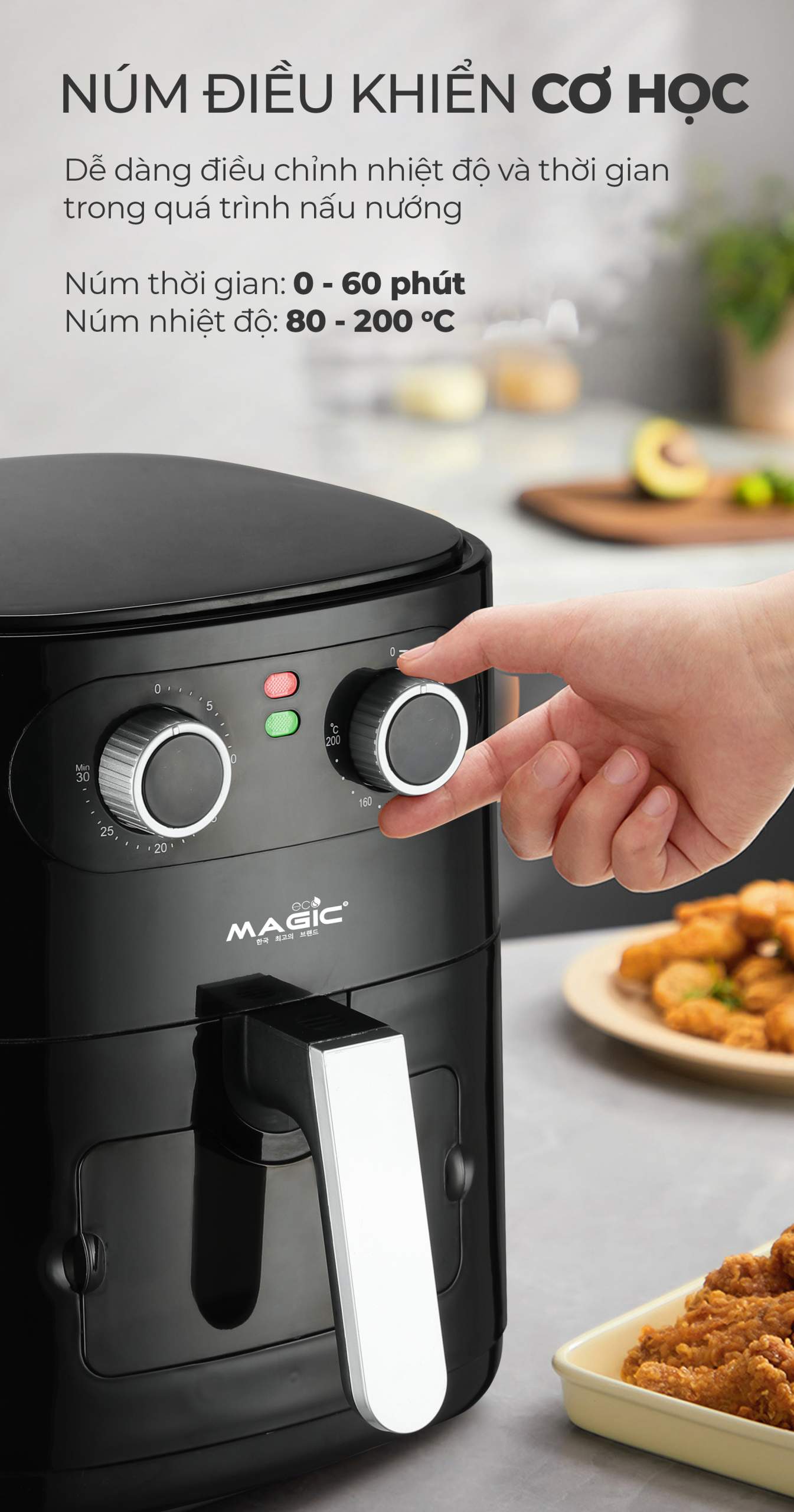 Nồi Chiên Không Dầu MAGIC Eco AC-126 6 Nồi Chiên Không Dầu MAGIC Eco AC-126 9