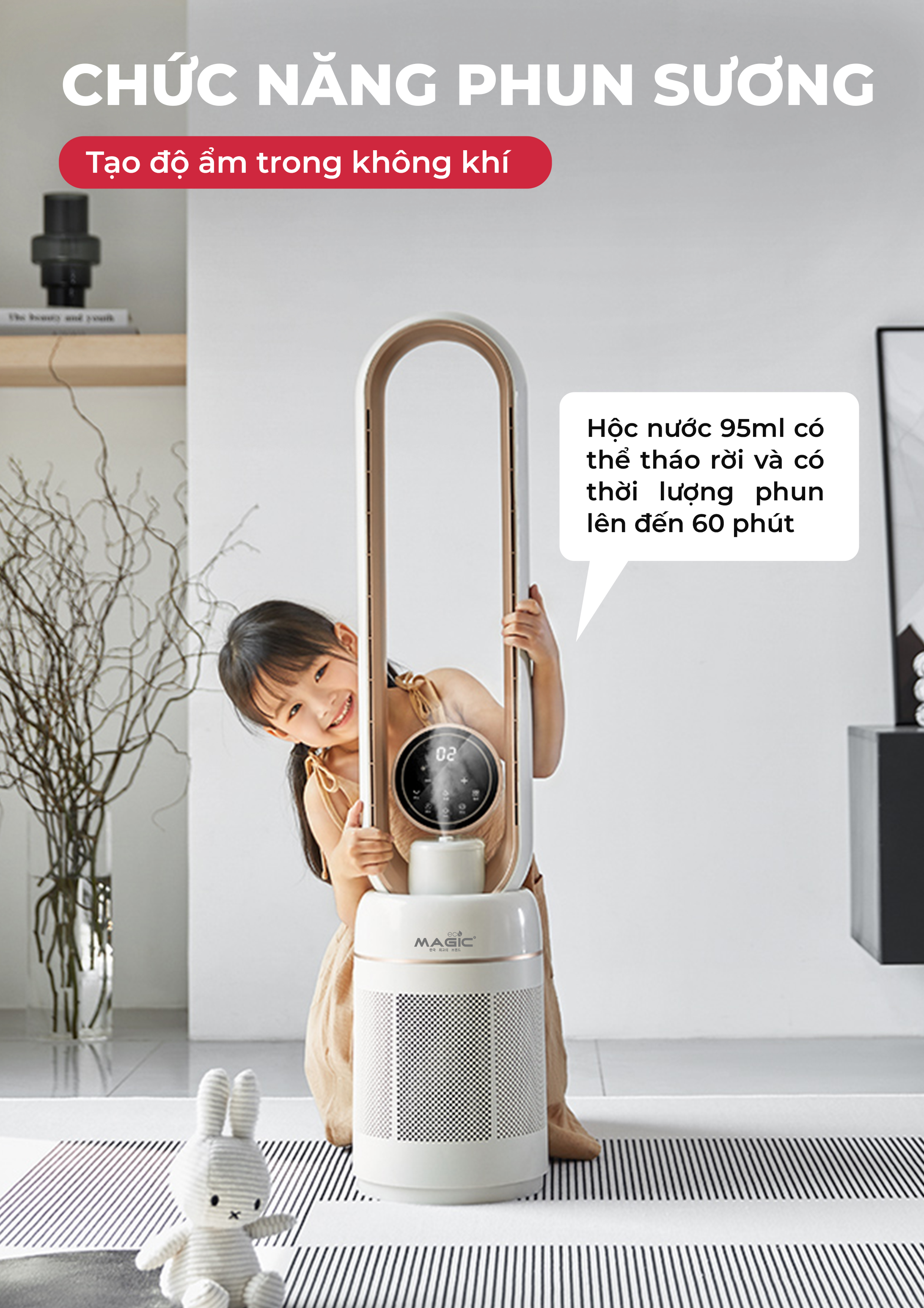 [KHÁCH HÀNG THÂN THIẾT] Quạt Không Cánh - Kết Hợp Lọc Không Khí MAGIC Eco AC-306 17