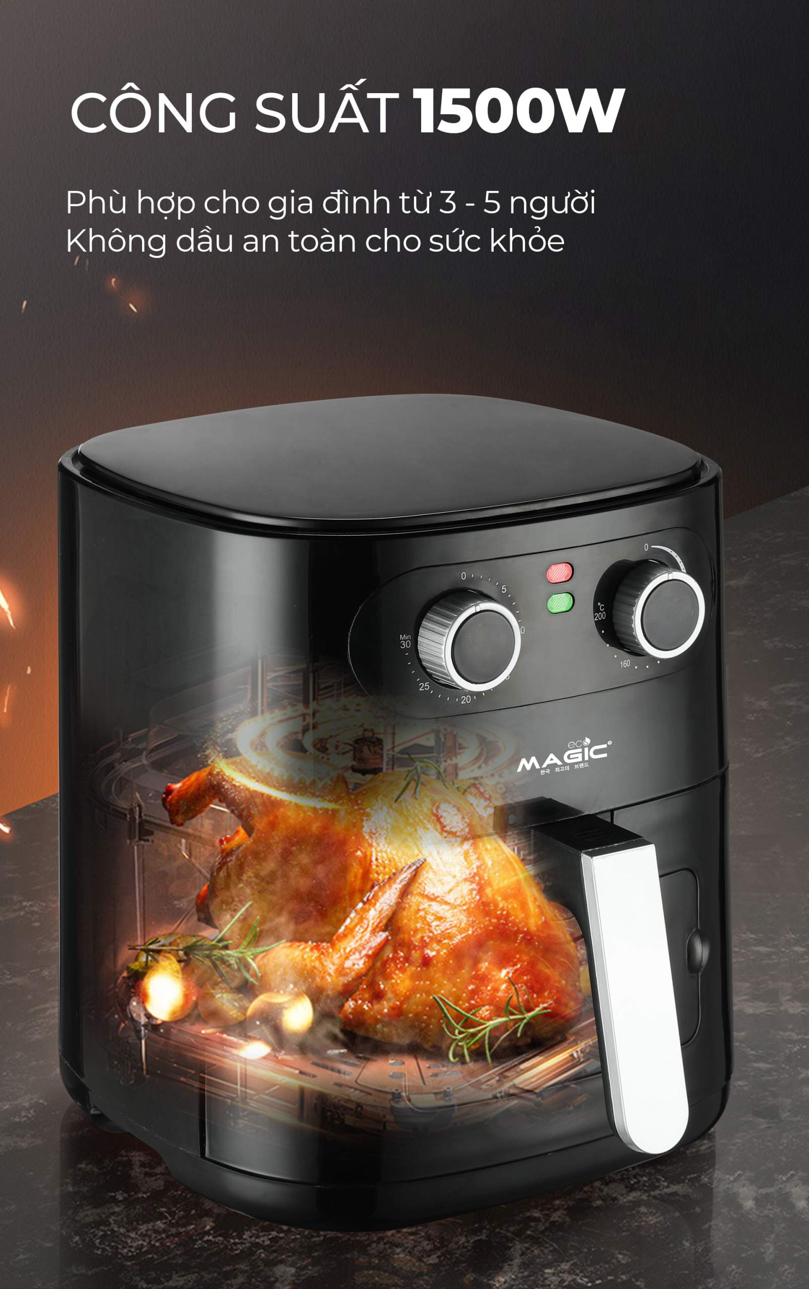 Nồi Chiên Không Dầu MAGIC Eco AC-126 8 Nồi Chiên Không Dầu MAGIC Eco AC-126 11