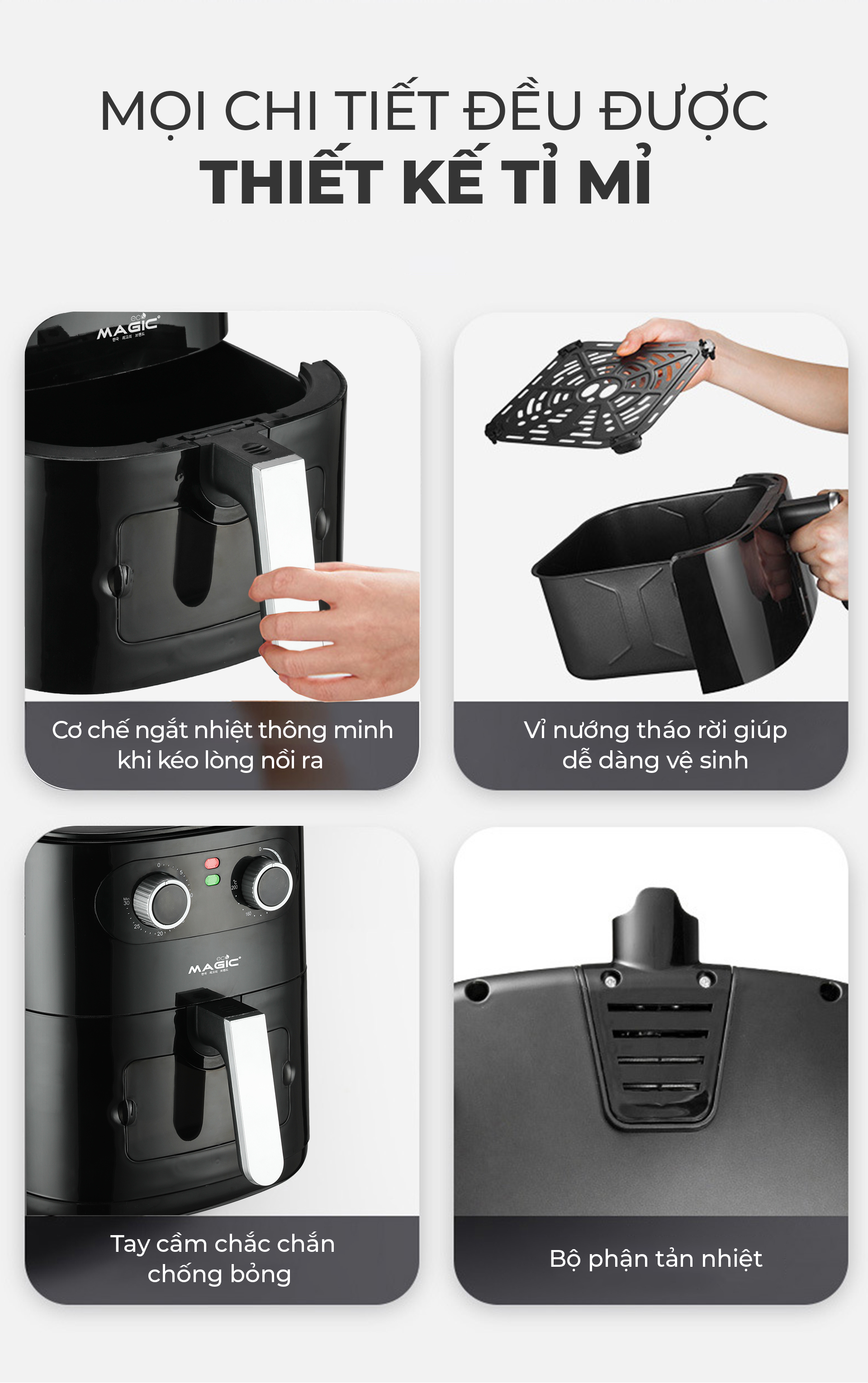 Nồi Chiên Không Dầu MAGIC Eco AC-126 9 Nồi Chiên Không Dầu MAGIC Eco AC-126 12