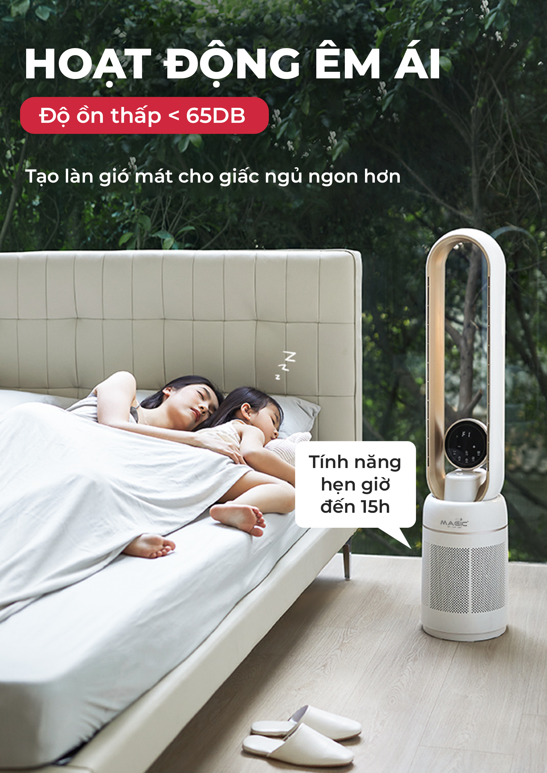 [KHÁCH HÀNG THÂN THIẾT] Quạt Không Cánh - Kết Hợp Lọc Không Khí MAGIC Eco AC-306 20