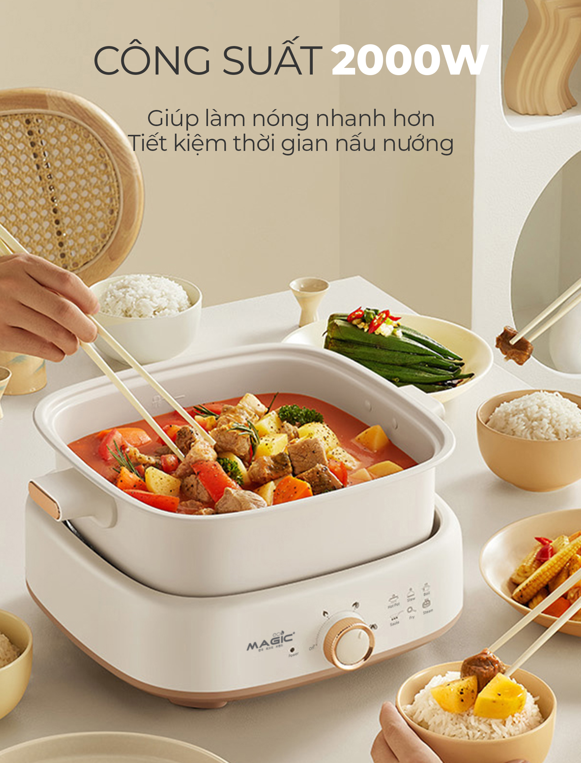 Nồi Hấp Lẩu MAGIC Eco AC-281 24