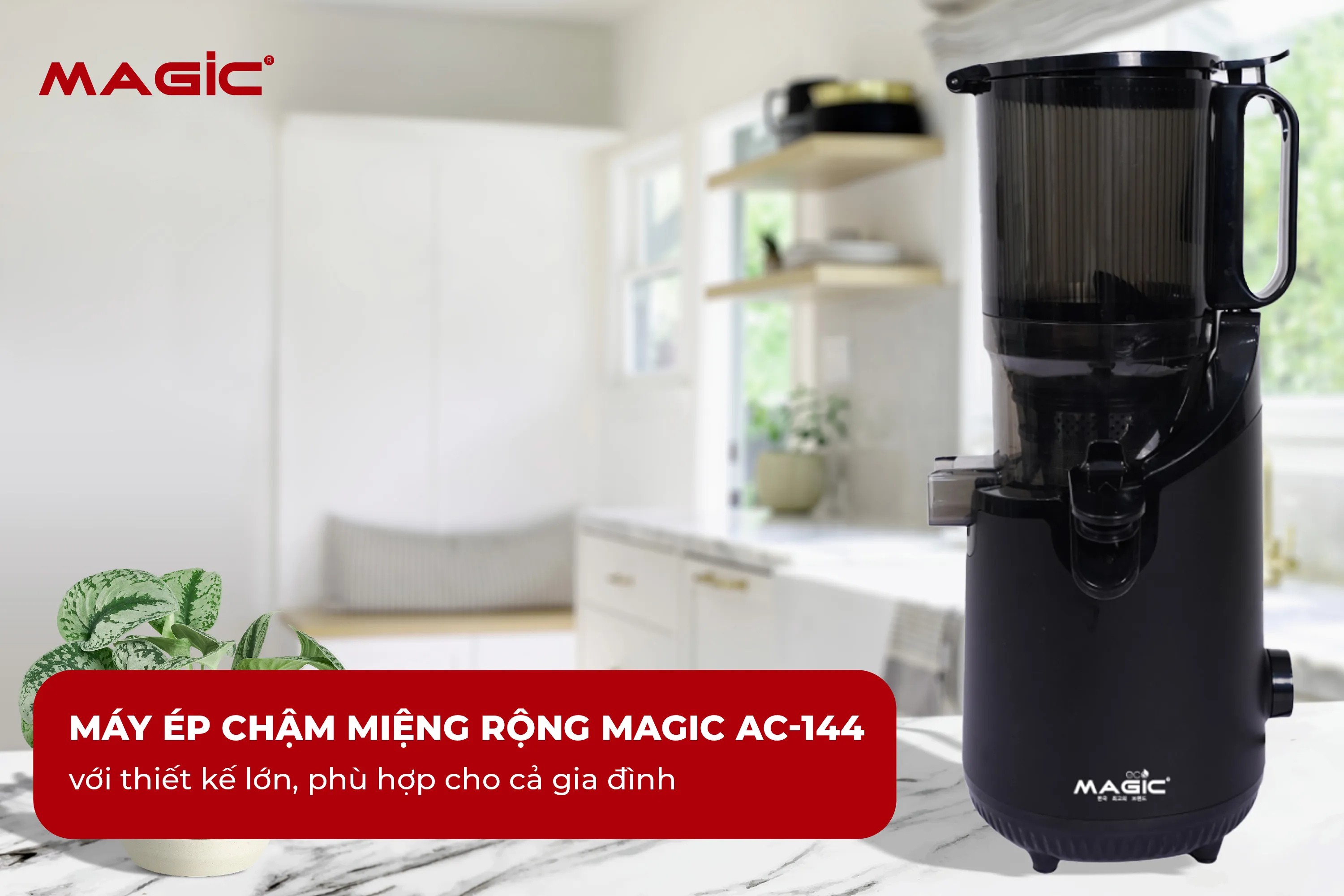 Review Máy Ép Chậm Miệng Rộng MAGIC Eco AC-144 1