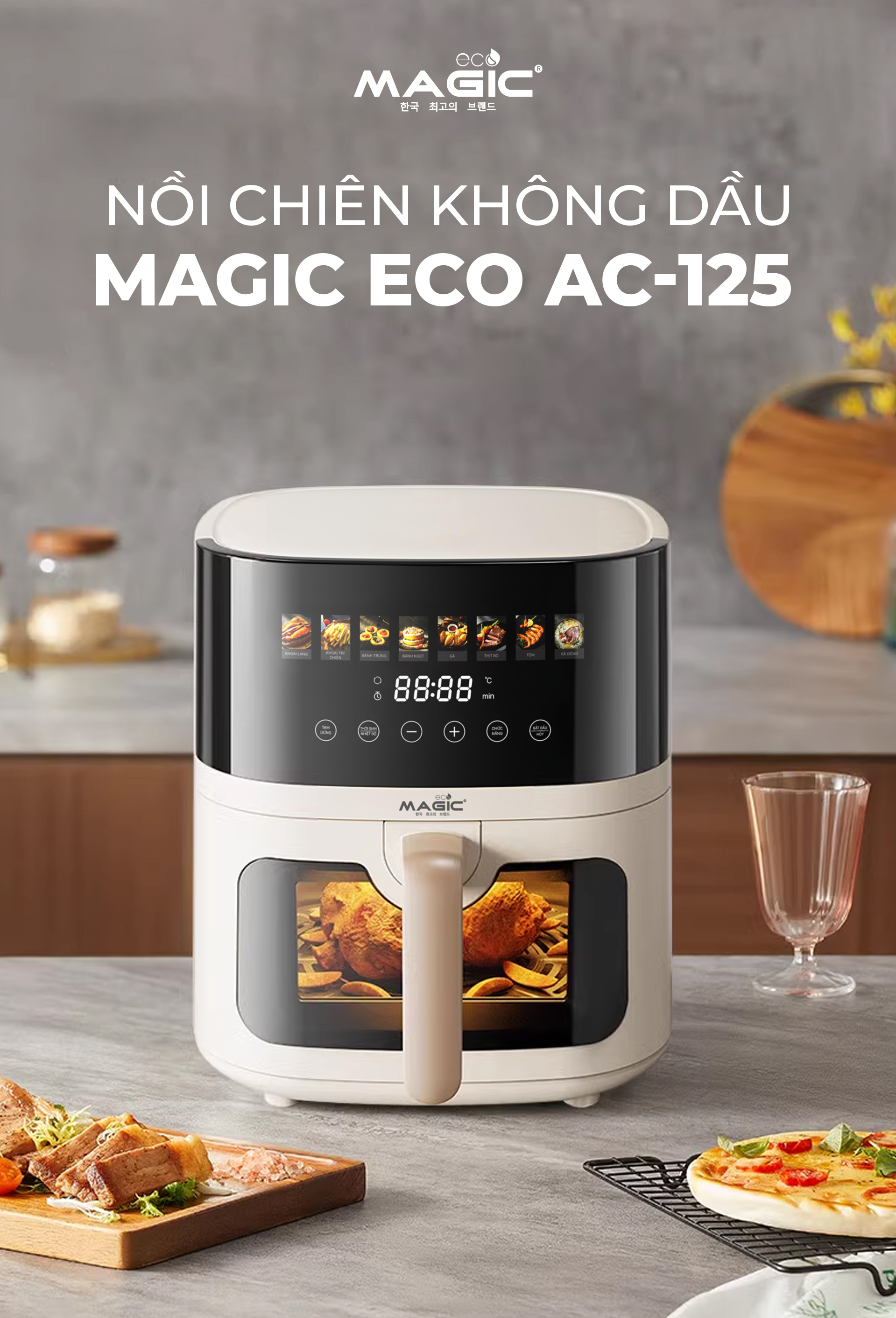 Nồi Chiên Không Dầu MAGIC Eco AC-125 7 Nồi Chiên Không Dầu MAGIC Eco AC-125 14