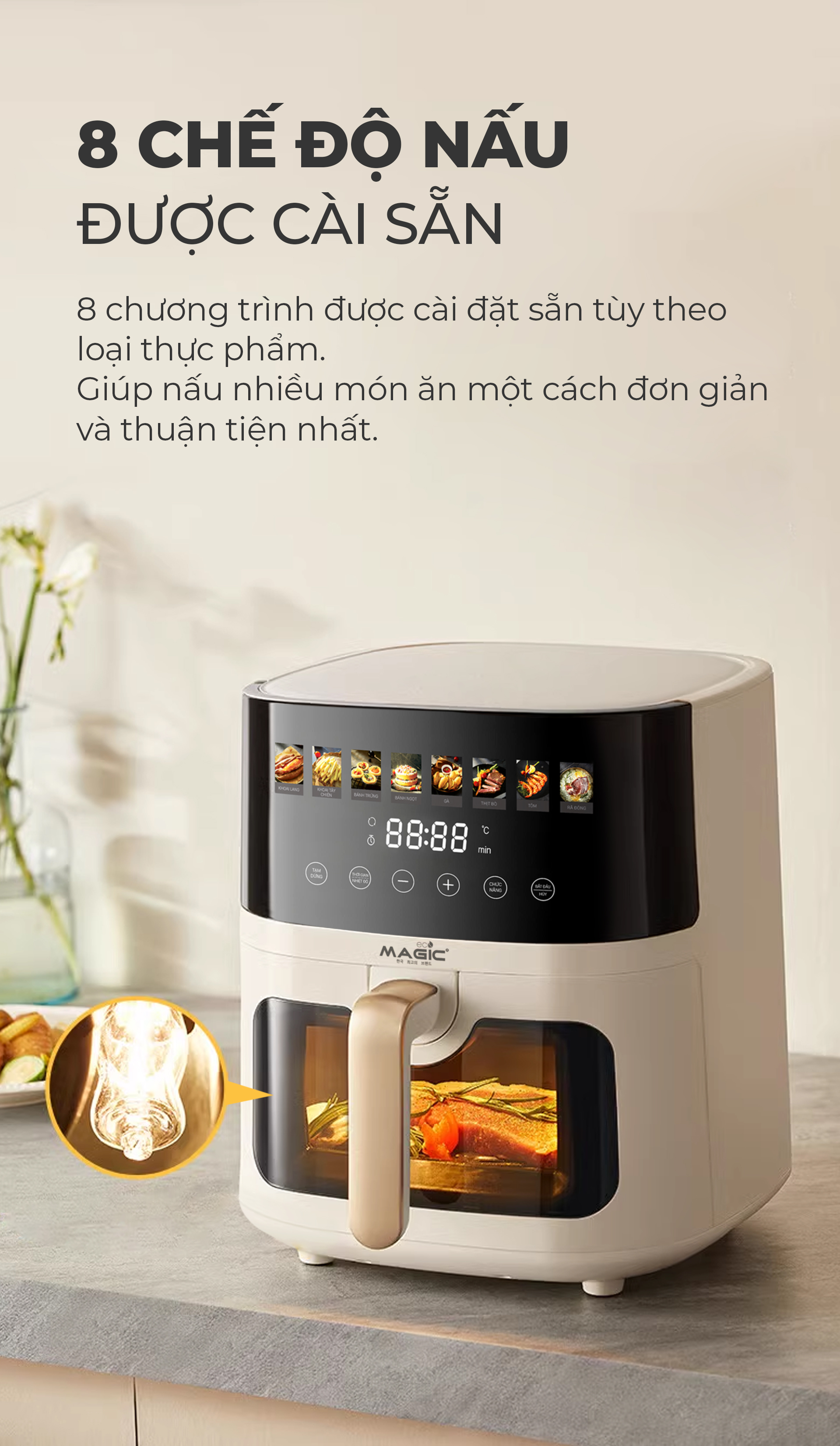 Nồi Chiên Không Dầu MAGIC Eco AC-125 10 Nồi Chiên Không Dầu MAGIC Eco AC-125 17