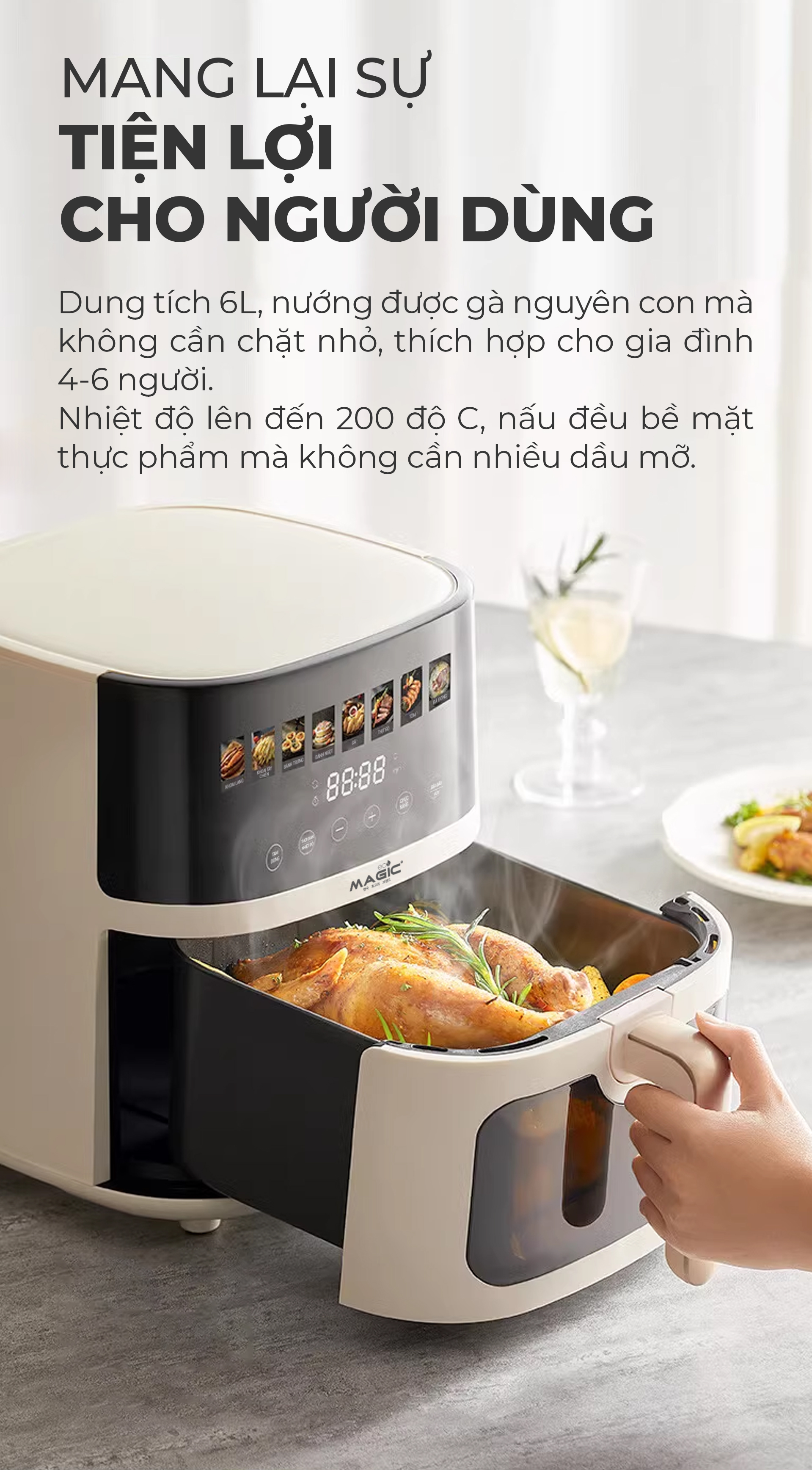 Nồi Chiên Không Dầu MAGIC Eco AC-125 12 Nồi Chiên Không Dầu MAGIC Eco AC-125 19