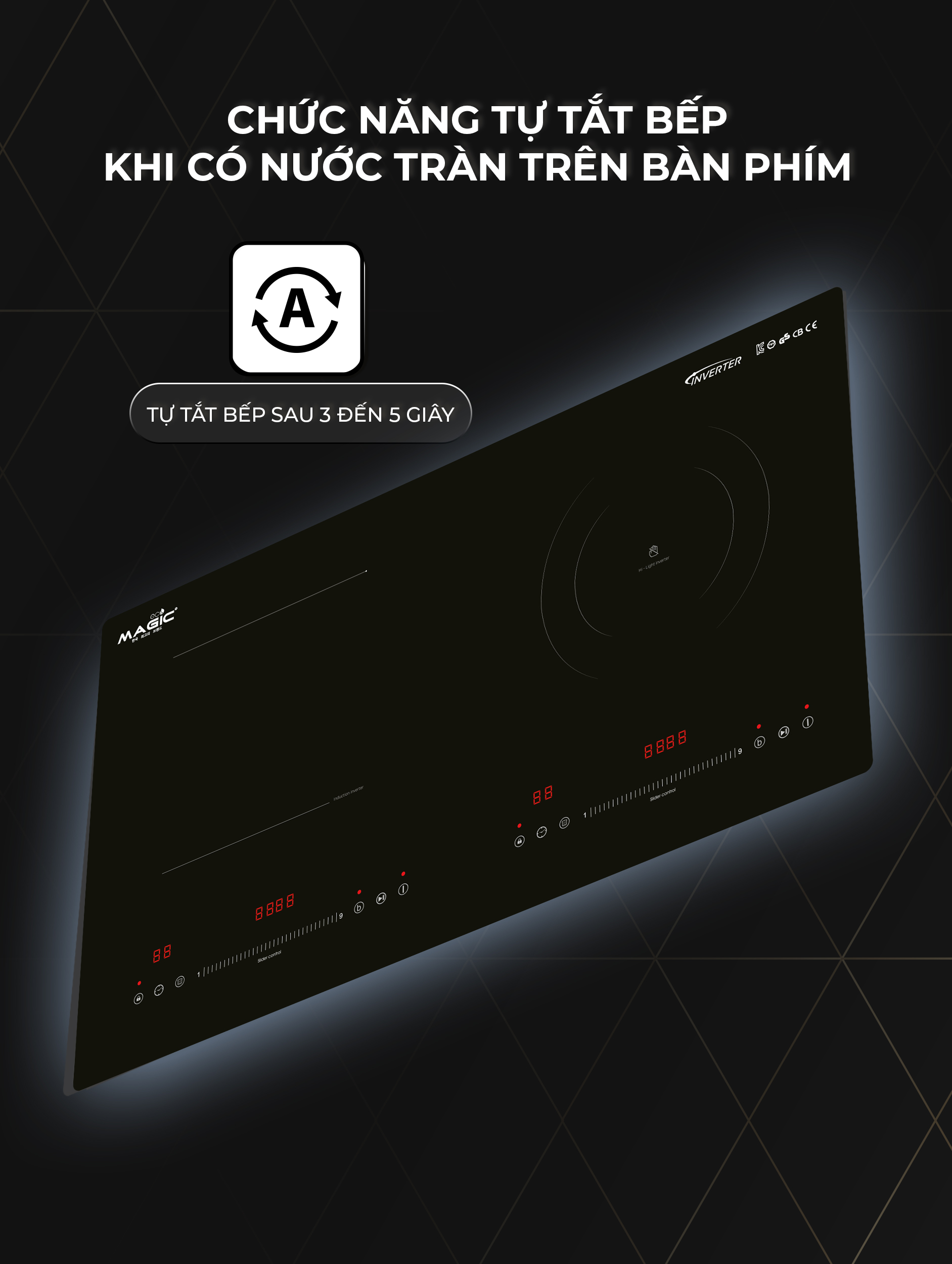 Bếp đôi điện từ hồng ngoại Magic Eco AC-221 7