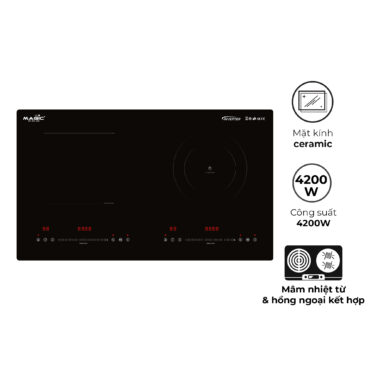 Bếp đôi điện từ hồng ngoại Magic Eco AC-221