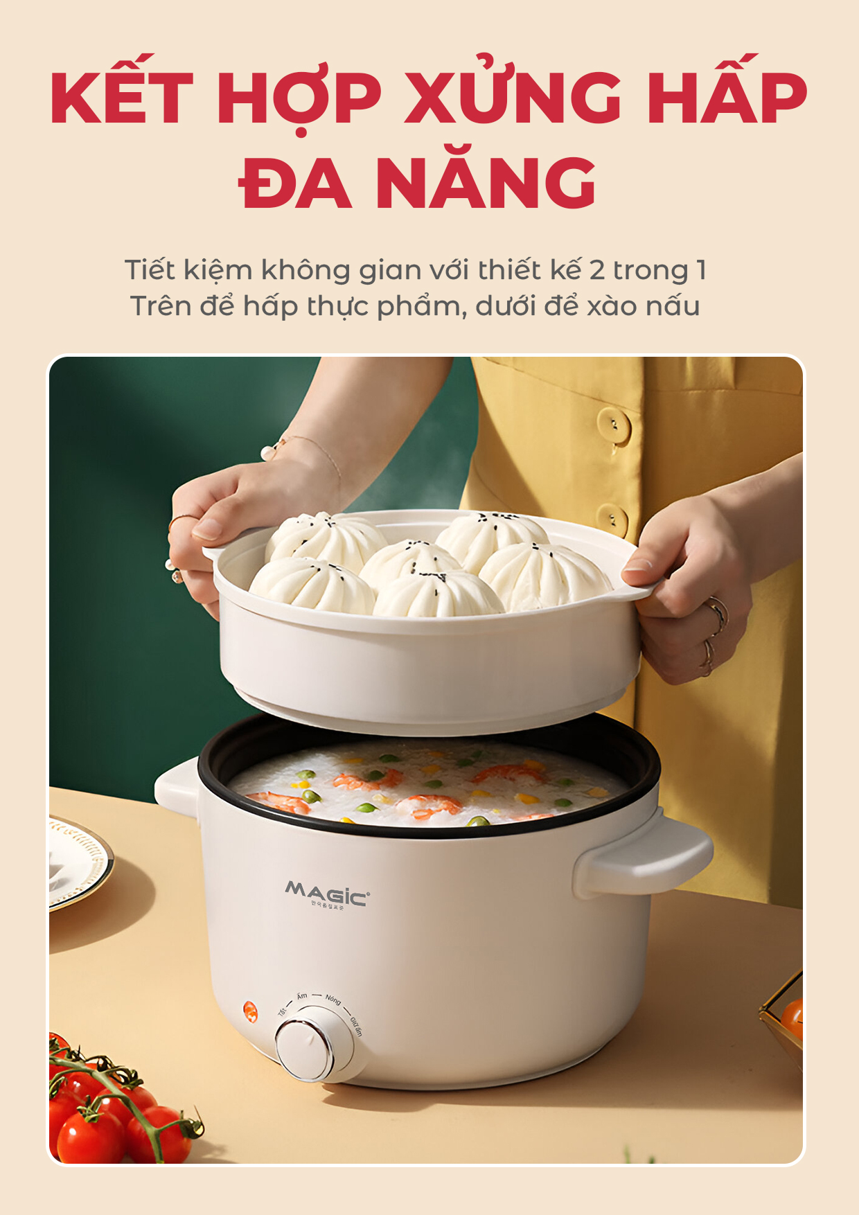 Nồi Lẩu Điện Đa Năng Magic A-042 17 Nồi Lẩu Điện Đa Năng Magic A-042 29