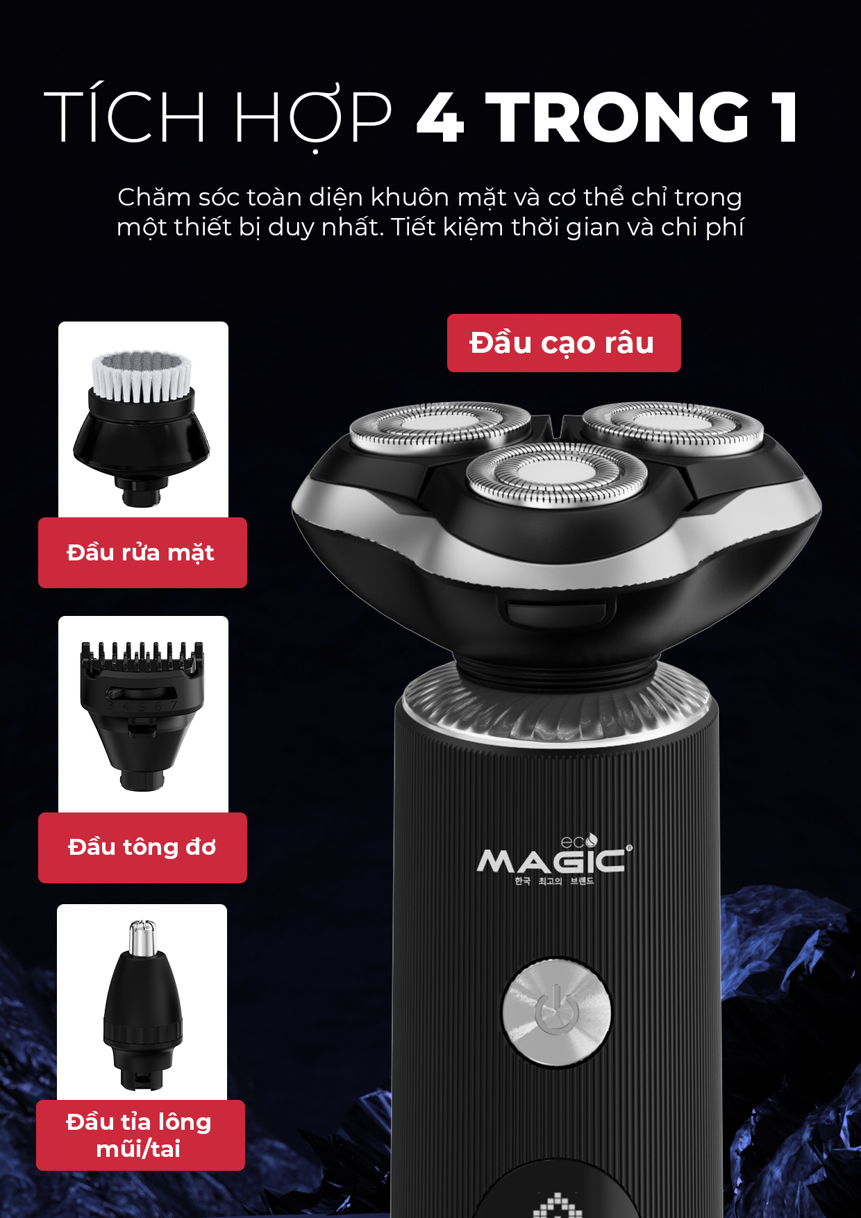 Máy Tỉa Lông Đa Năng MAGIC Eco Pro-40 3