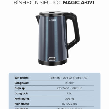 Bình Đun Siêu Tốc MAGIC A-071 7 Bình Đun Siêu Tốc MAGIC A-071 15