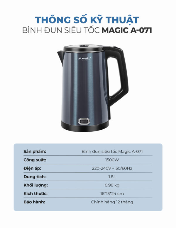7 Bình Đun Siêu Tốc MAGIC A-071 8