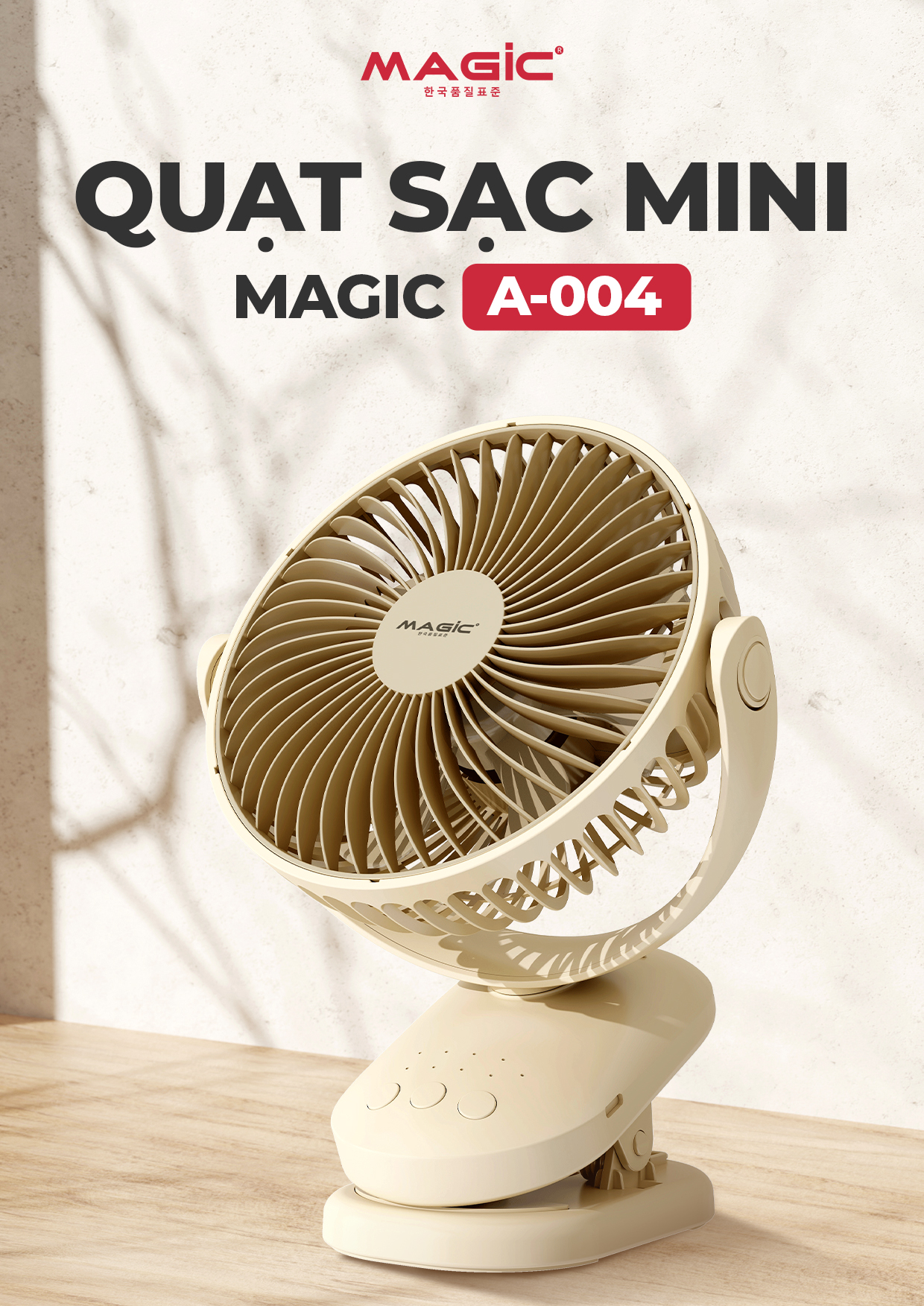 Quạt Sạc Mini MAGIC A-004 2