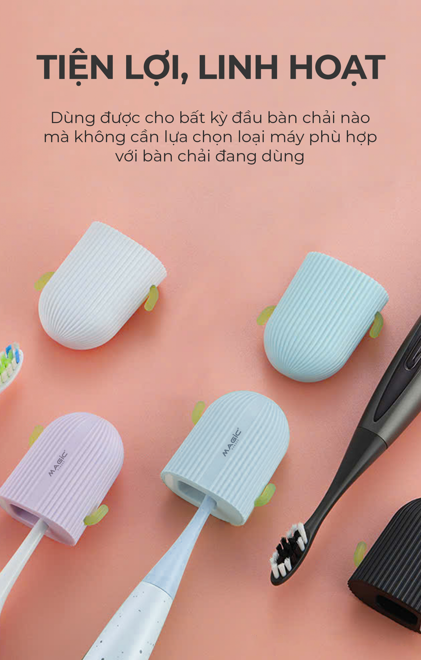 Máy Khử Trùng Đầu Bàn Chải MAGIC B-10 (Đen) 7