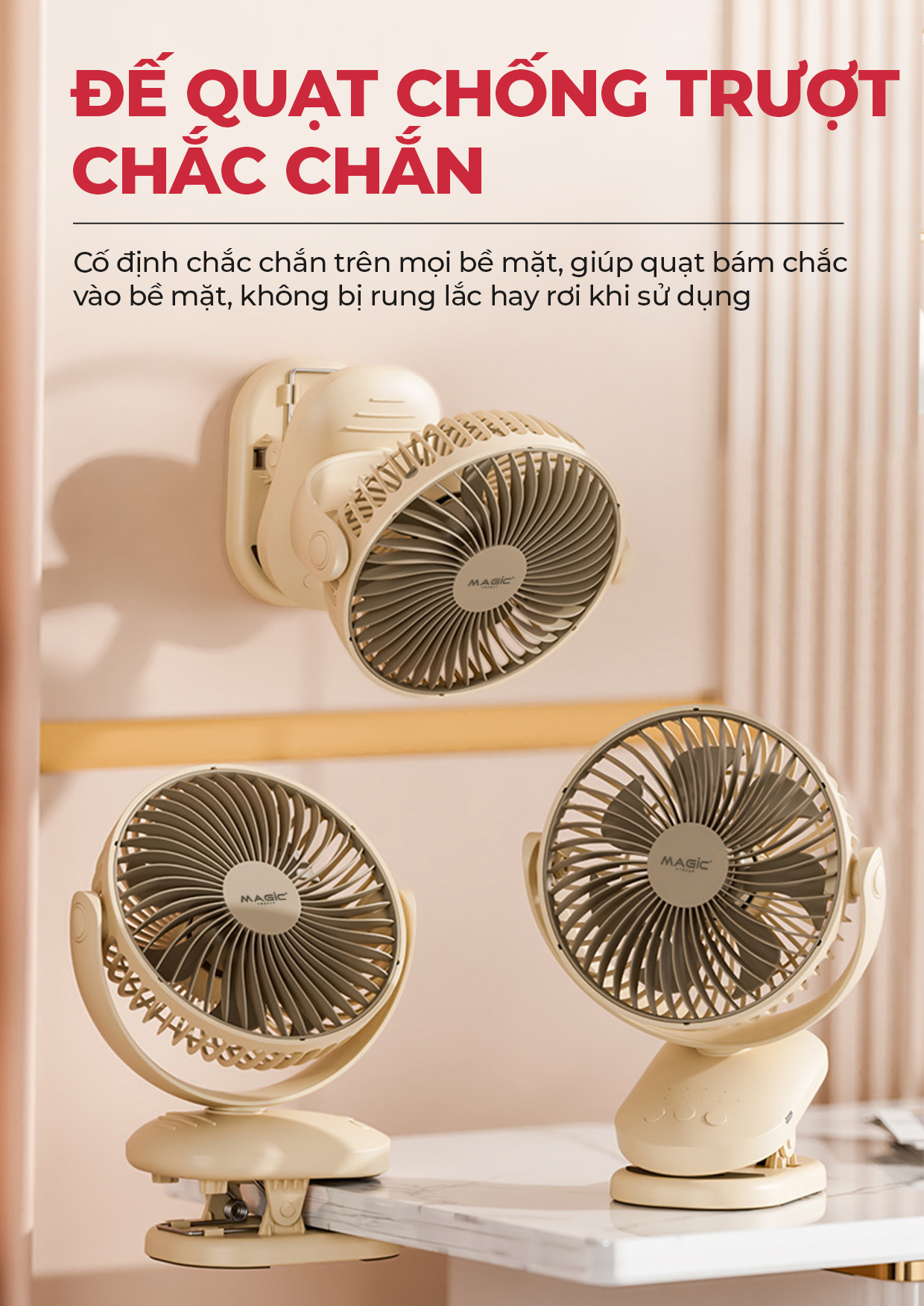 Quạt Sạc Mini MAGIC A-004 8