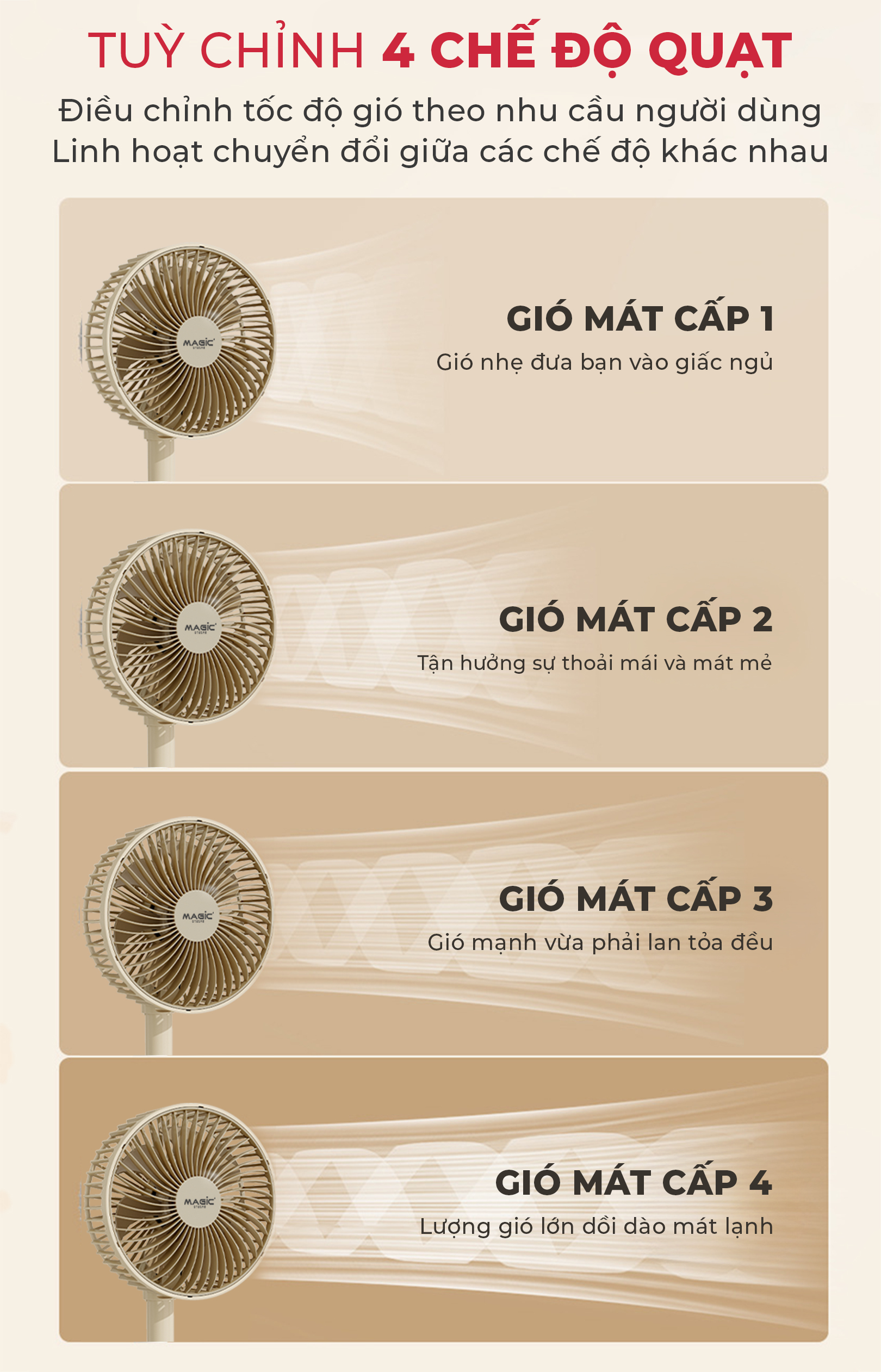 Quạt Mini MAGIC A-007 5