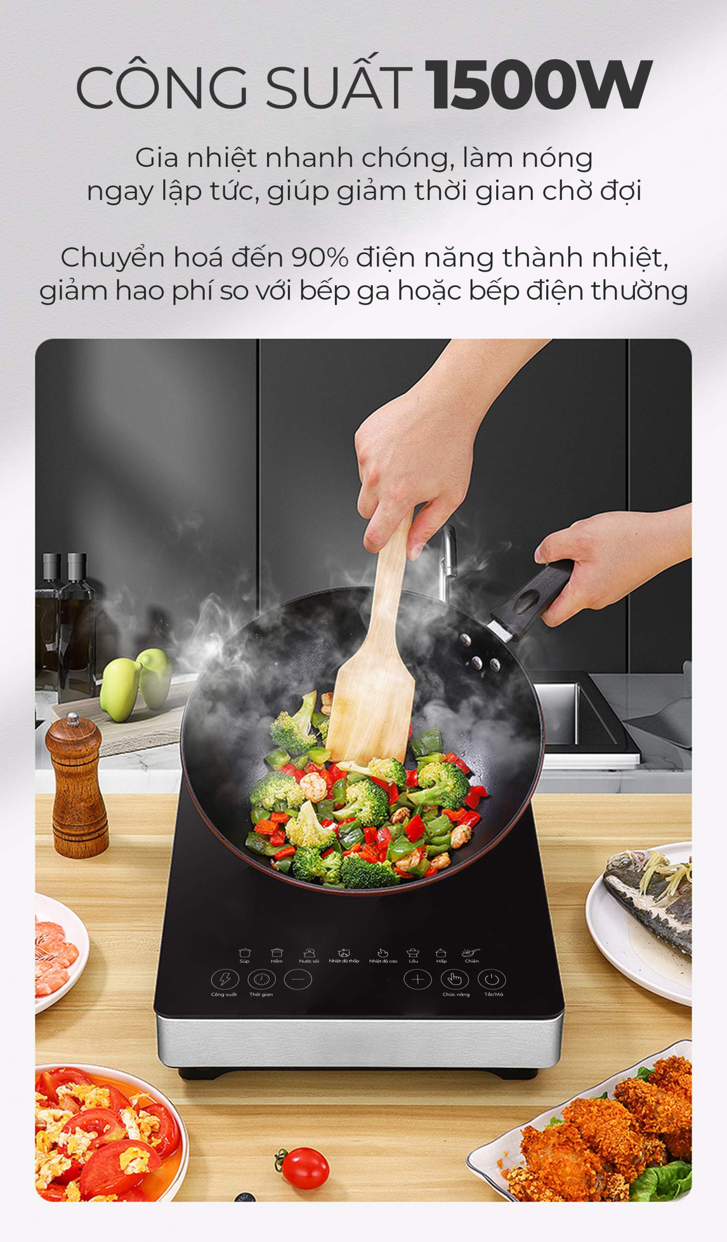Bếp Điện Từ MAGIC A-52 2 Bếp Điện Từ MAGIC A-52 3