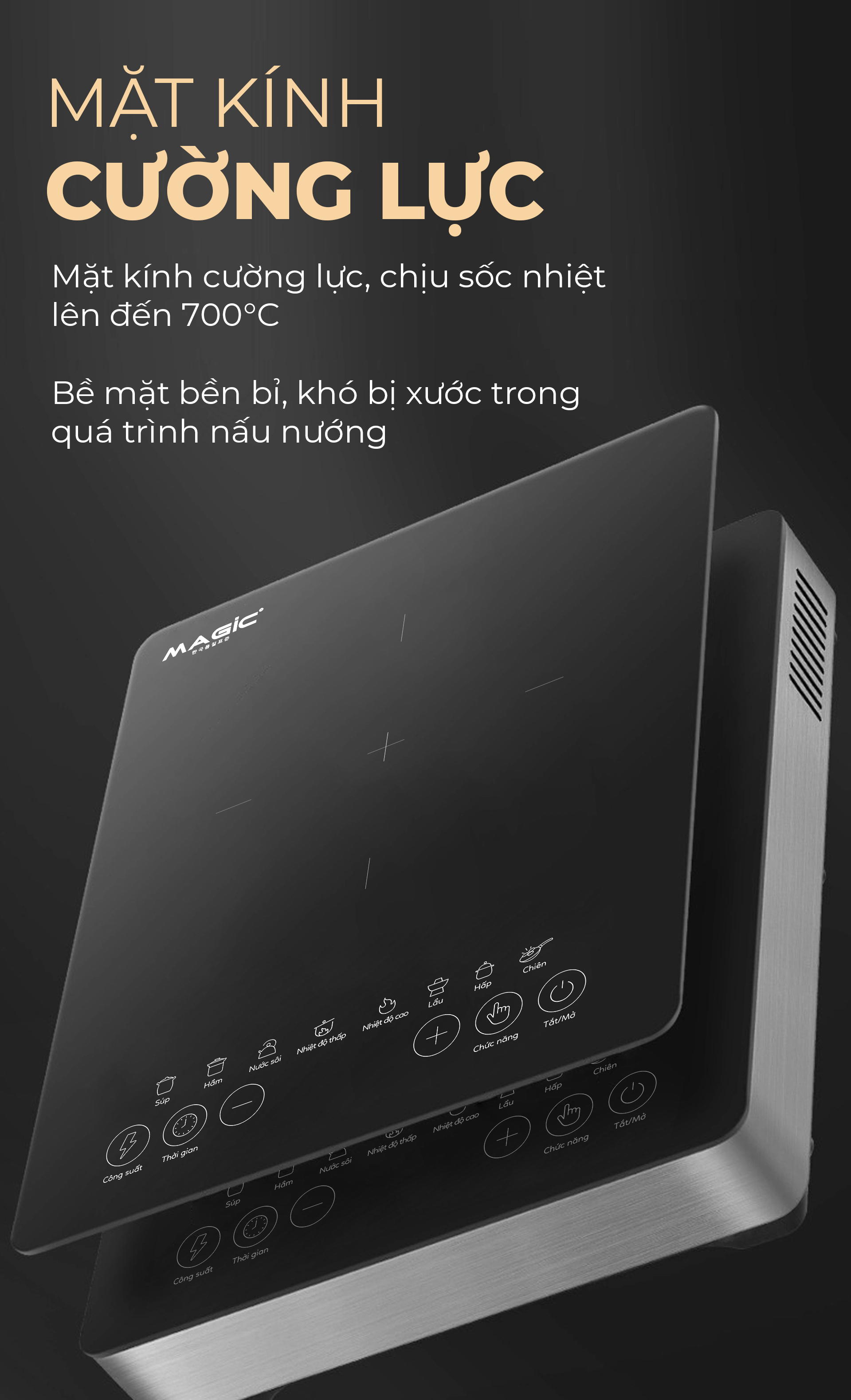 Bếp Điện Từ MAGIC A-52 3 Bếp Điện Từ MAGIC A-52 4