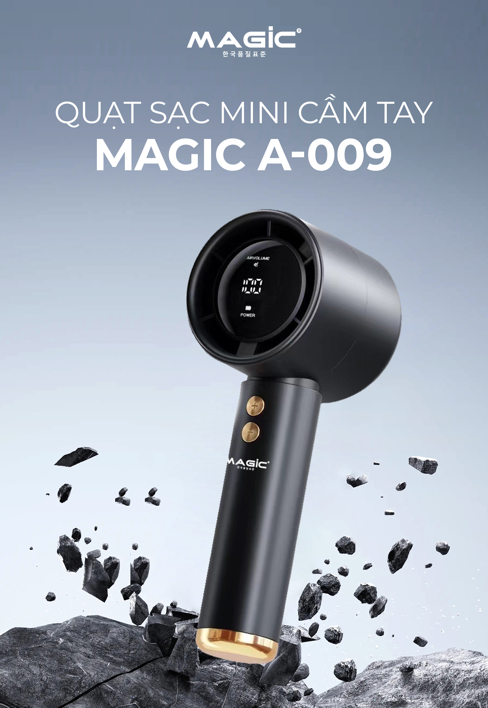 Quạt Sạc Mini Cầm Tay MAGIC A-009 12
