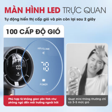 Quạt Sạc Mini Cầm Tay MAGIC A-009 1 Quạt Sạc Mini Cầm Tay MAGIC A-009 7